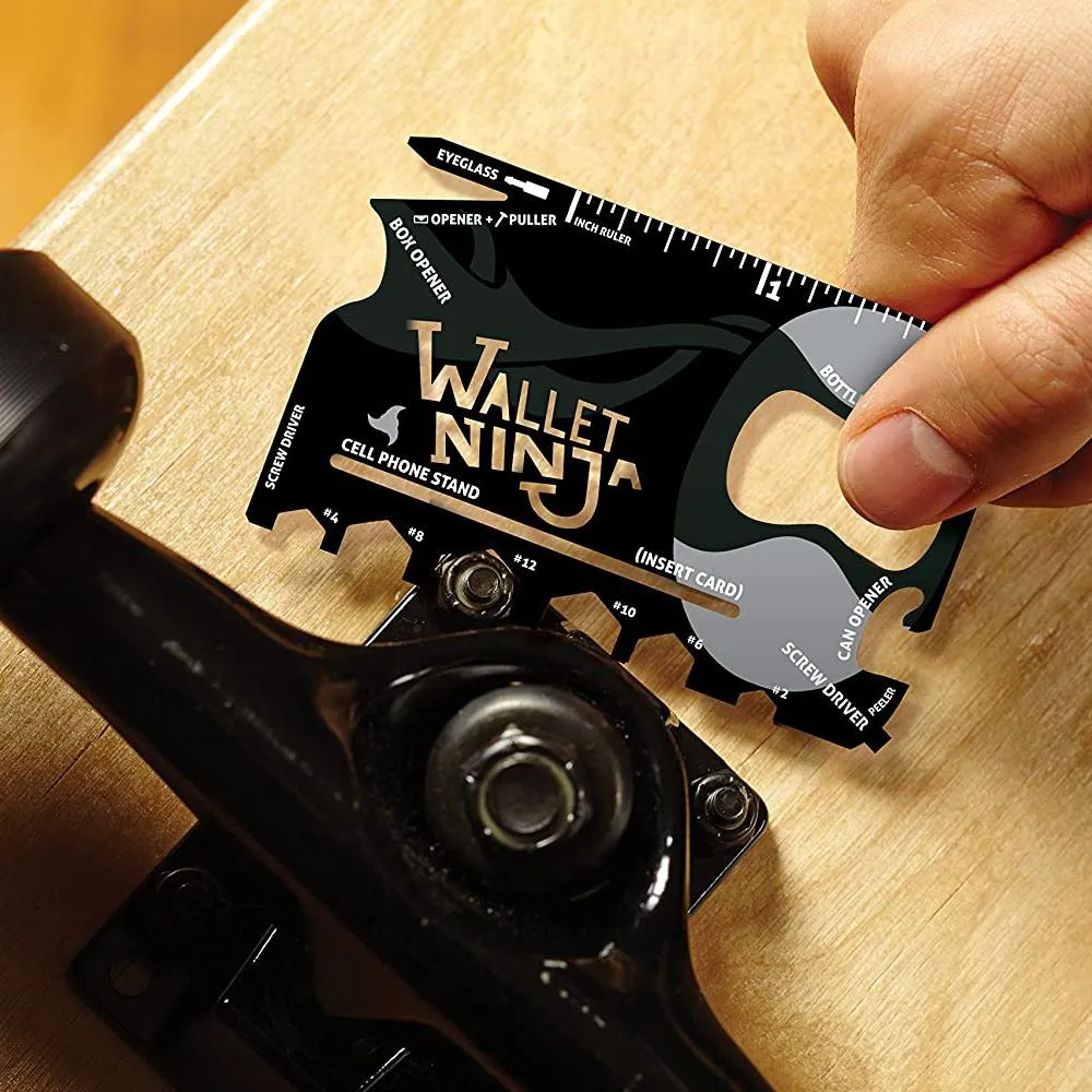 2-Pack: Wallet Ninja 18-in-1 Credit Card Sized Multi-tool