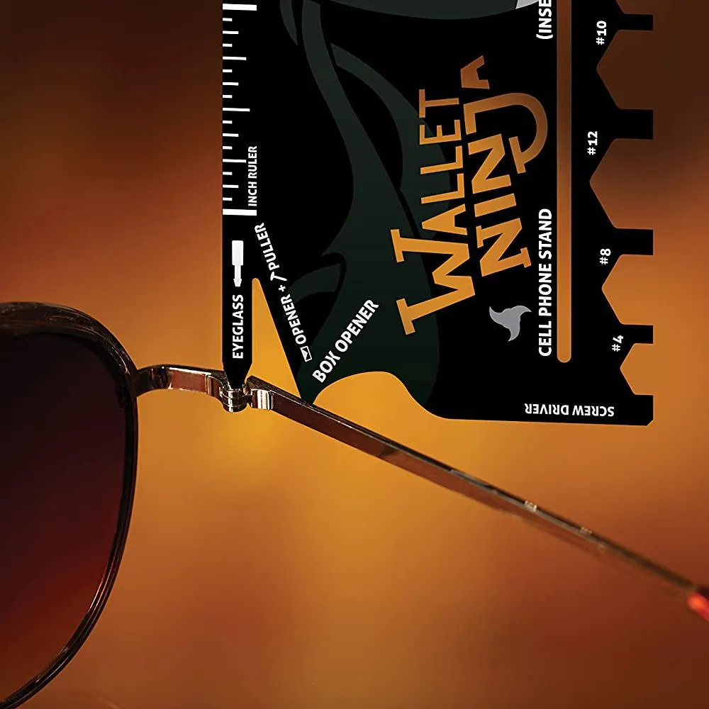 2-Pack: Wallet Ninja 18-in-1 Credit Card Sized Multi-tool