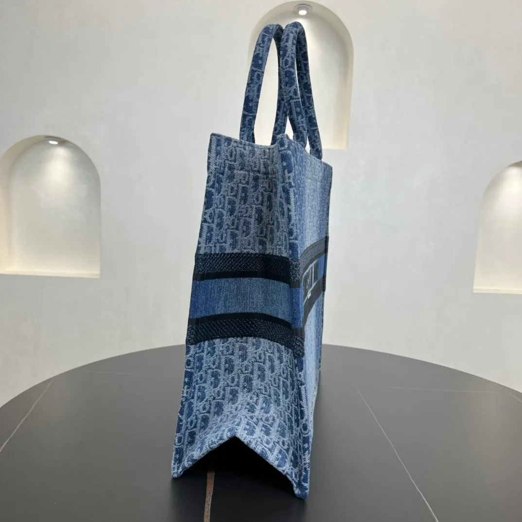 42cm Book Tote Blue Shoulder Handbag Bag 286808