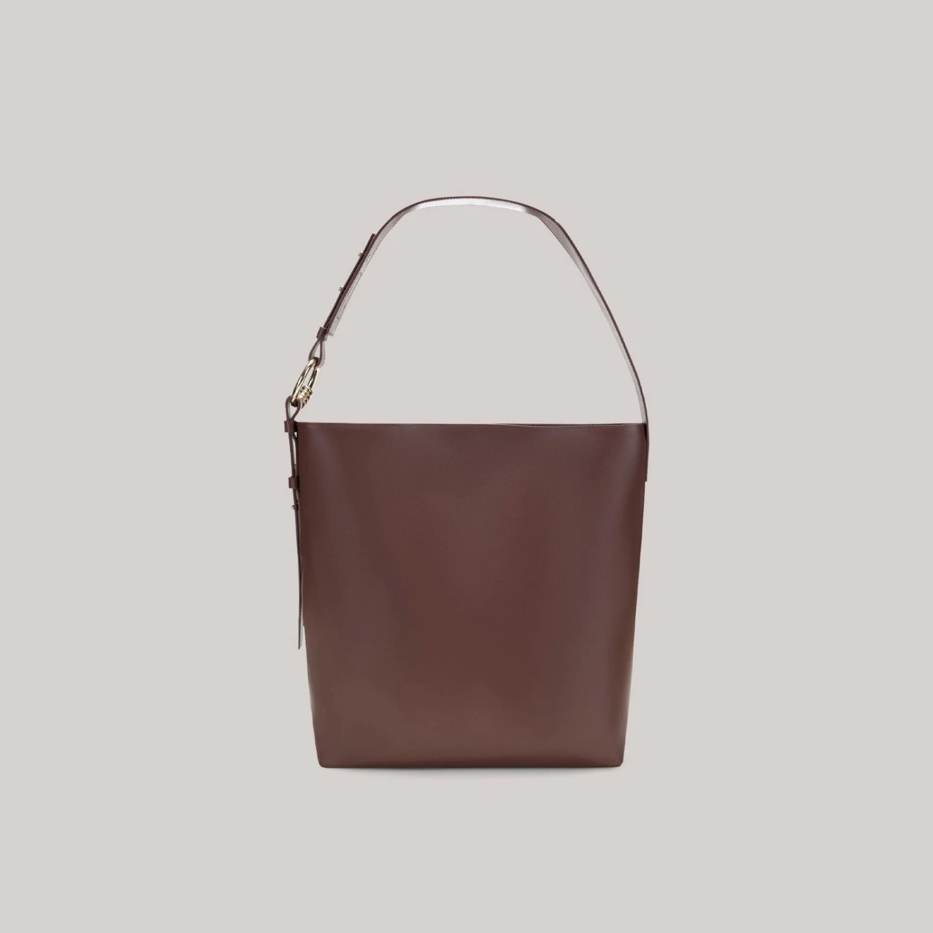 both - GAO TOTE BAG-BROWN
