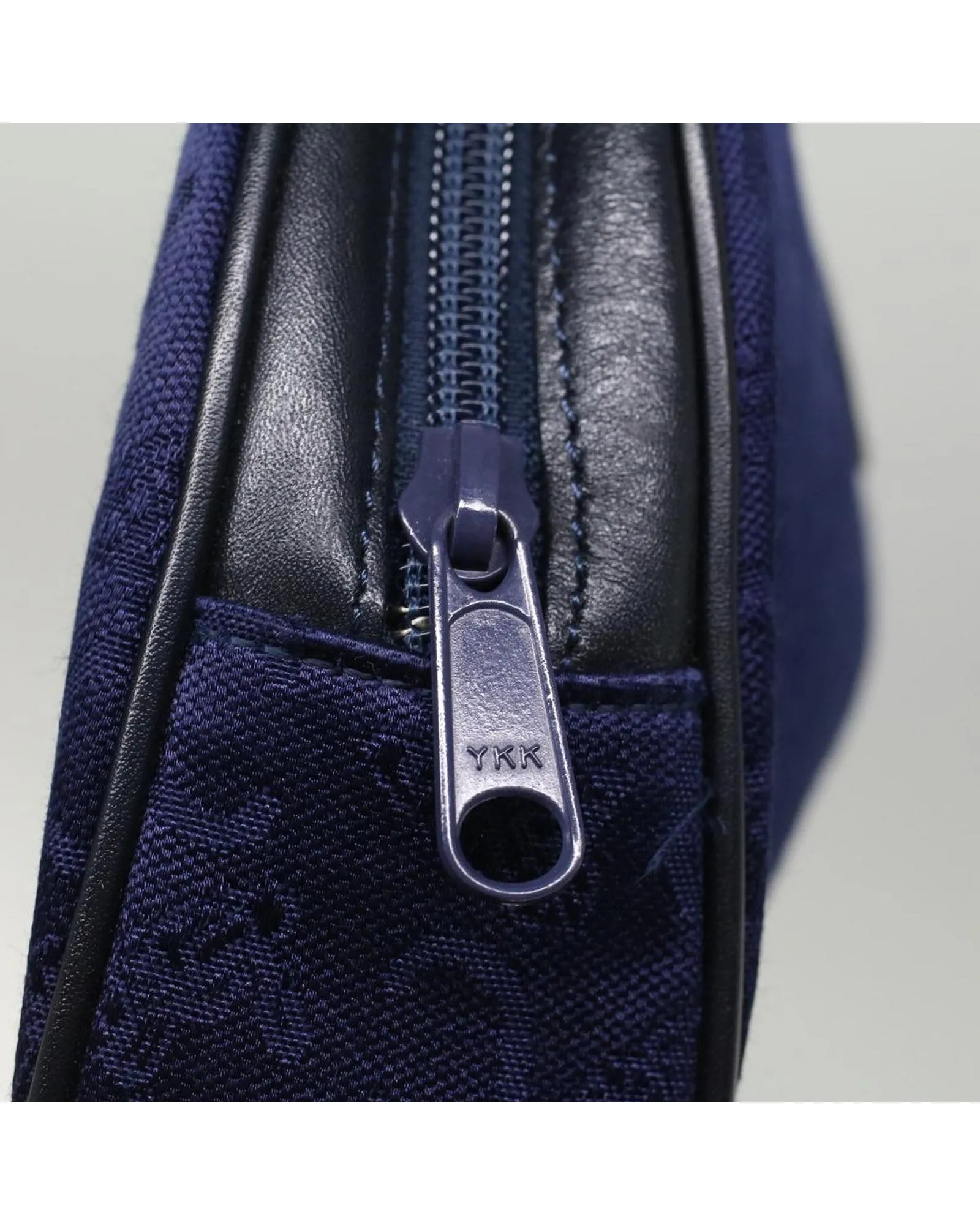 Canvas Navy Black Pouch