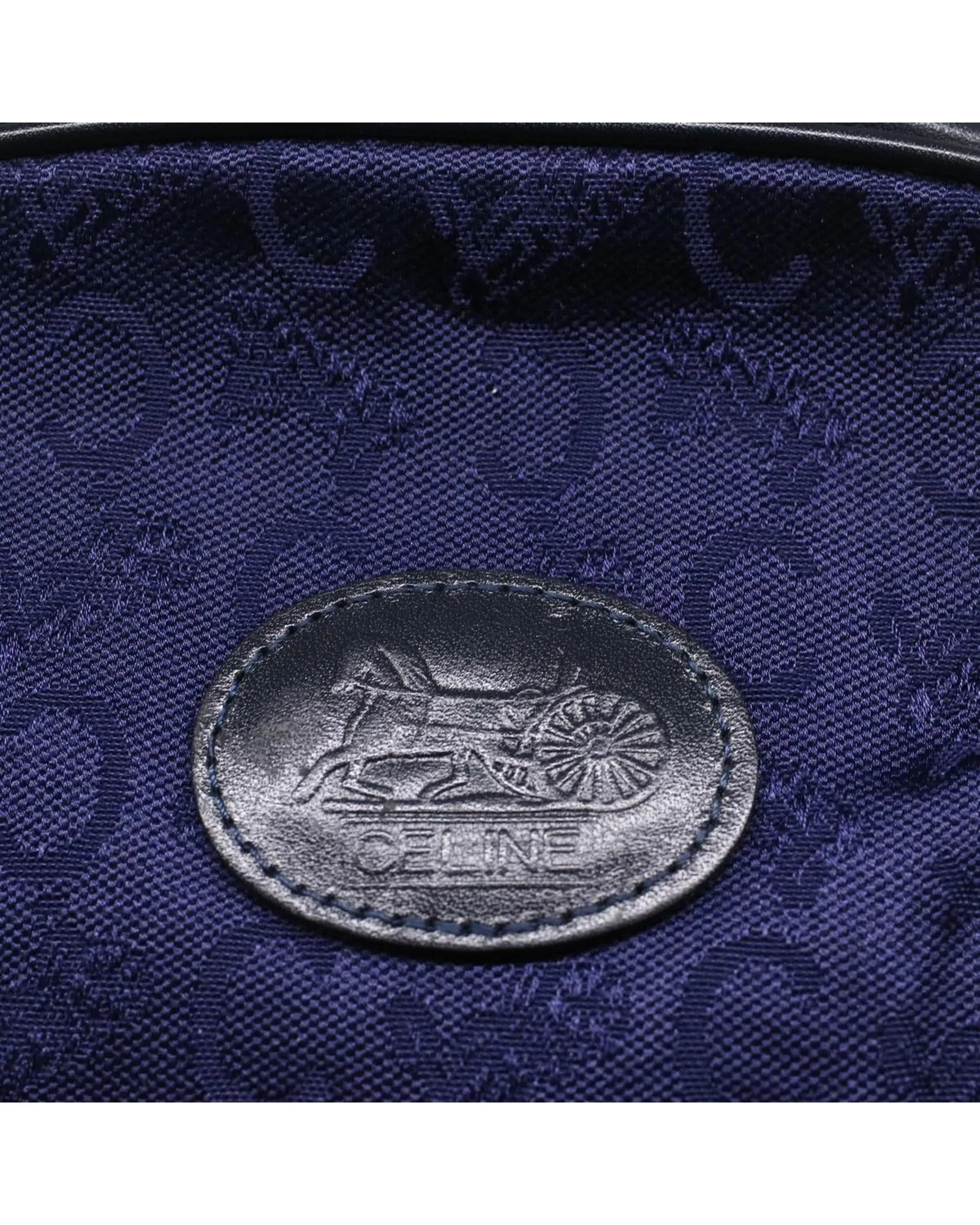 Canvas Navy Black Pouch