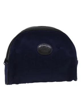 Canvas Navy Black Pouch