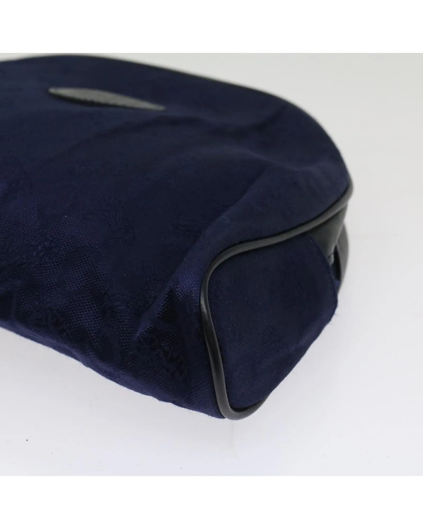 Canvas Navy Black Pouch