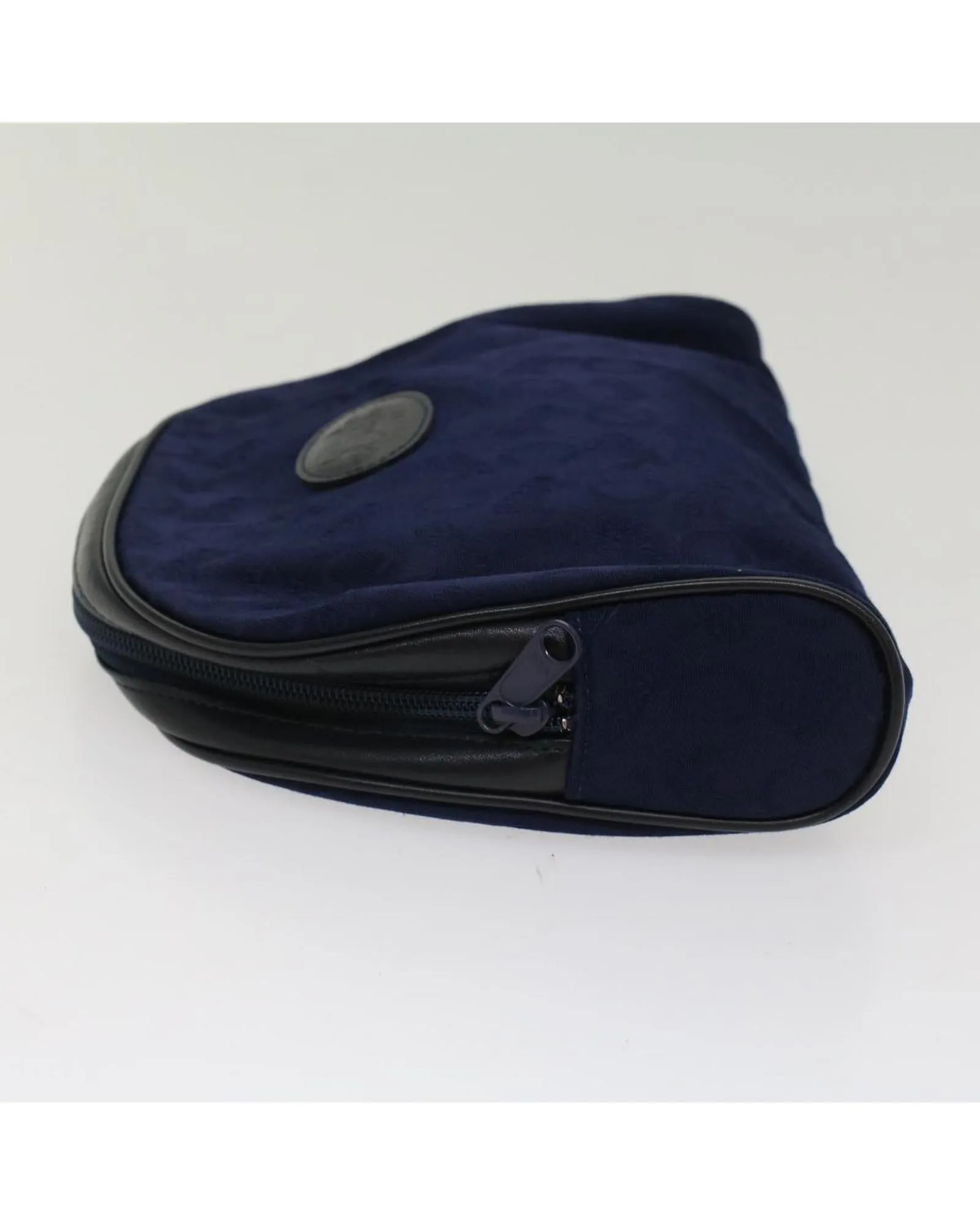 Canvas Navy Black Pouch