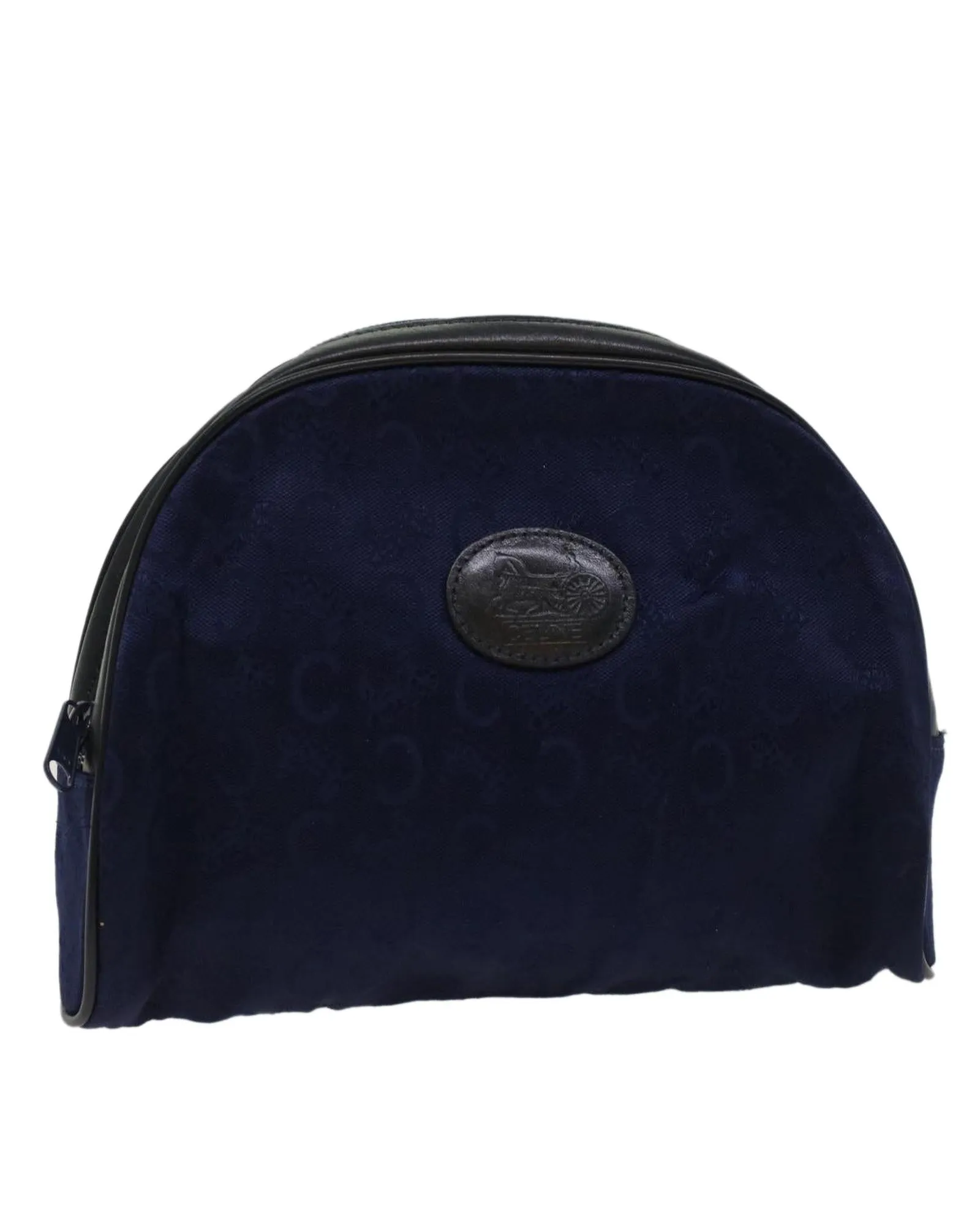 Canvas Navy Black Pouch