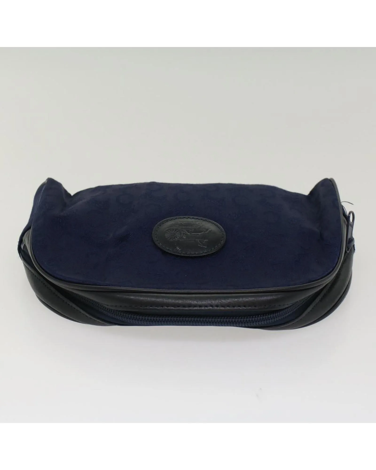 Canvas Navy Black Pouch