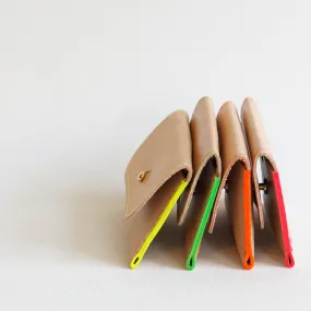 card sleeve neon | Milas | pasjes hoesje fluor