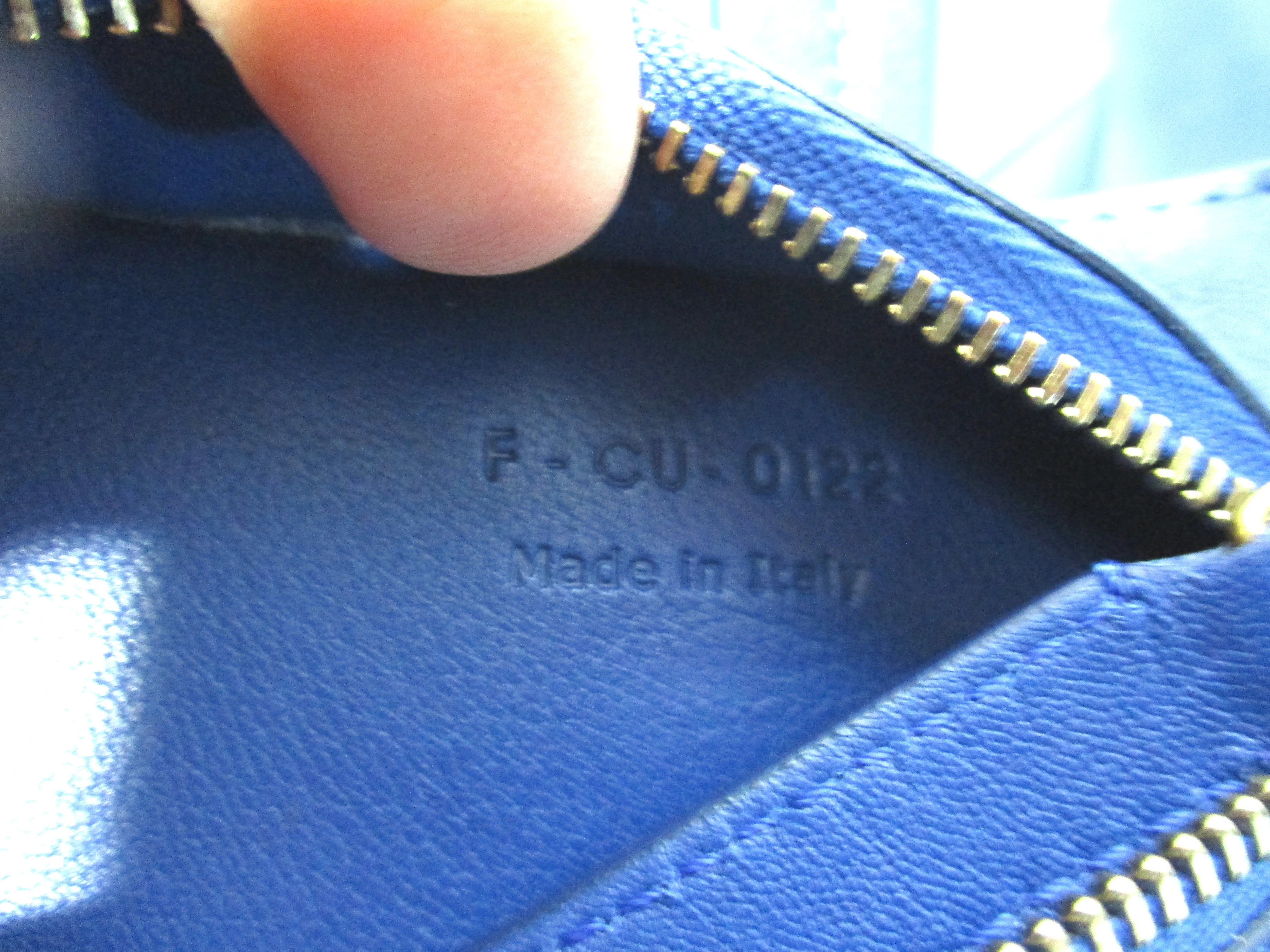 CELINE BI-CABAS Leather Tote Bag Shopper Luggage Italy OLIVE GREEN BLUE