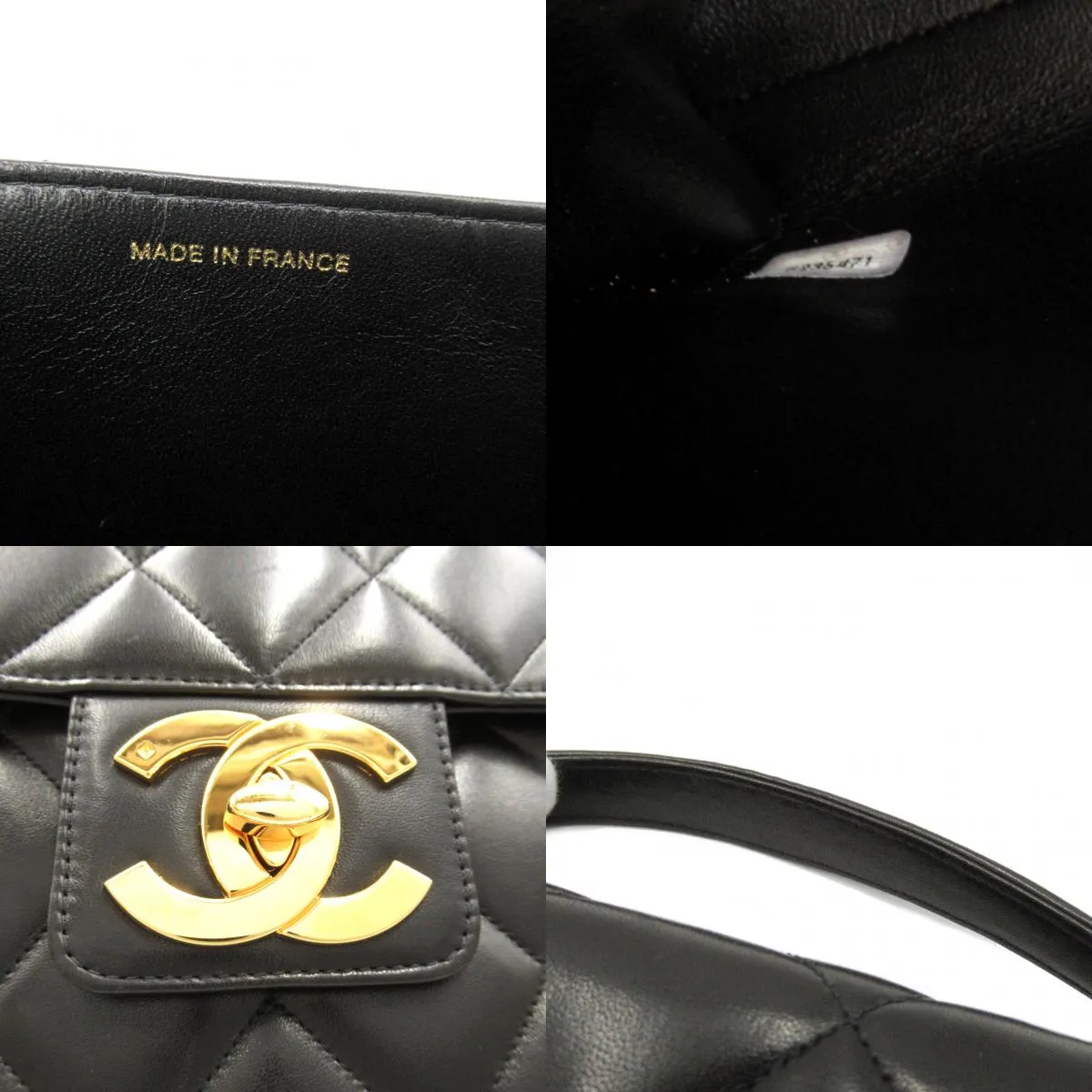 Chanel Chanel Matrasse Briefcase Briefcase Bag    Black Mattress Briefcase Briefcase Briefcase OFF