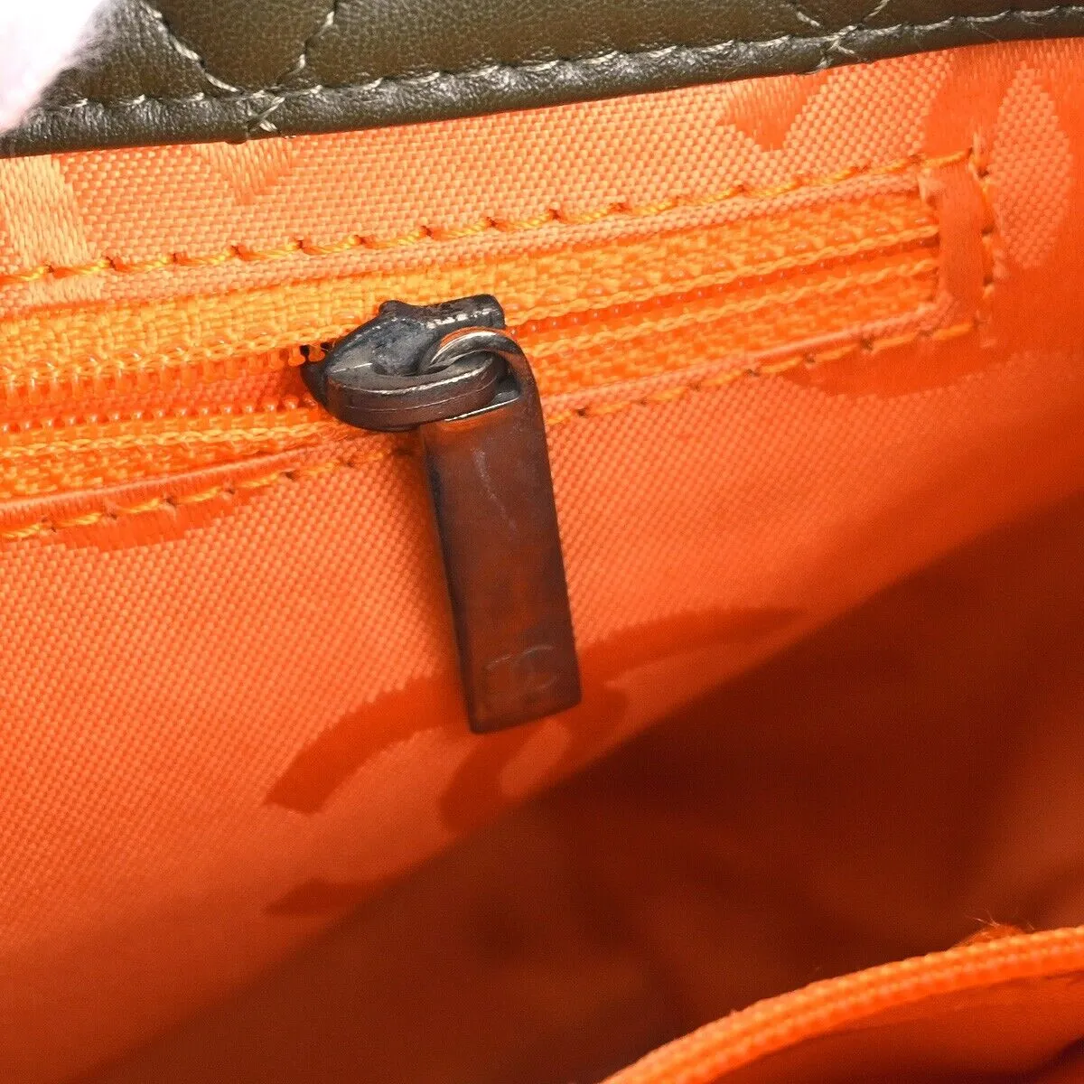 Chanel Khaki Calfskin Cambon Ligne Tote
