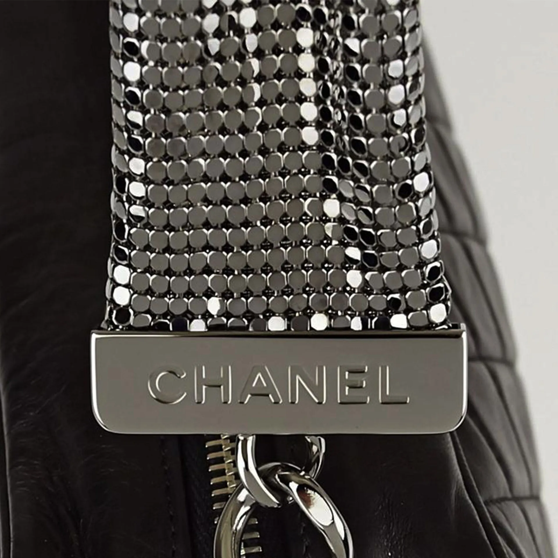 Chanel Mesh Chain Chainmail Mini Lambskin Quilted Tote