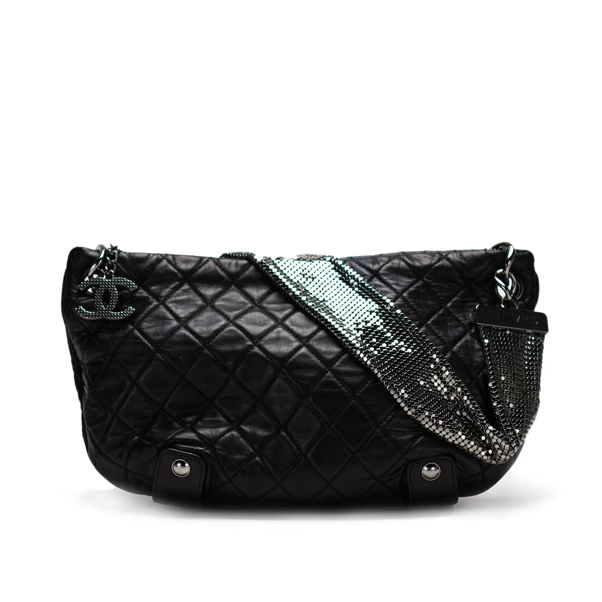 Chanel Mesh Chain Chainmail Mini Lambskin Quilted Tote