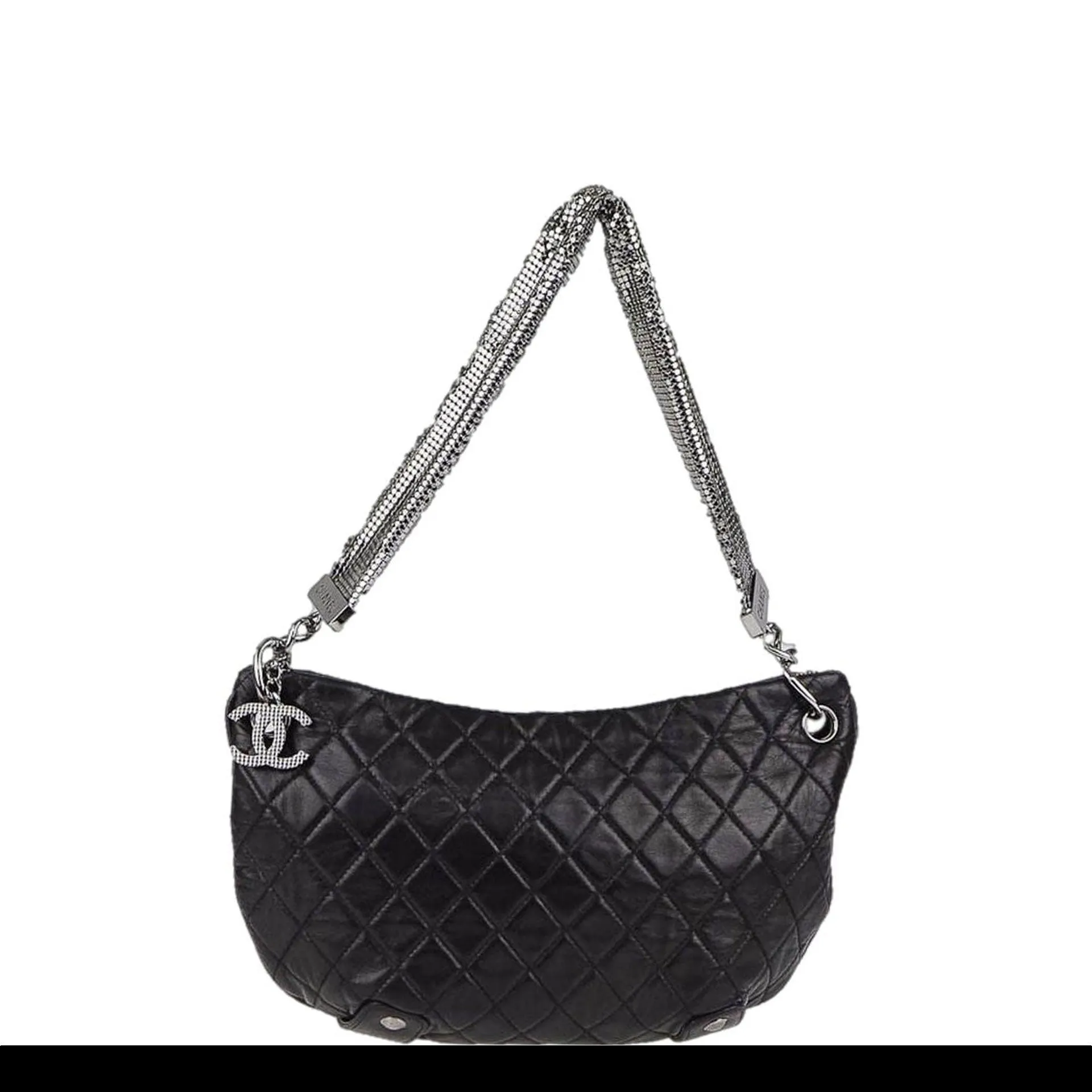 Chanel Mesh Chain Chainmail Mini Lambskin Quilted Tote
