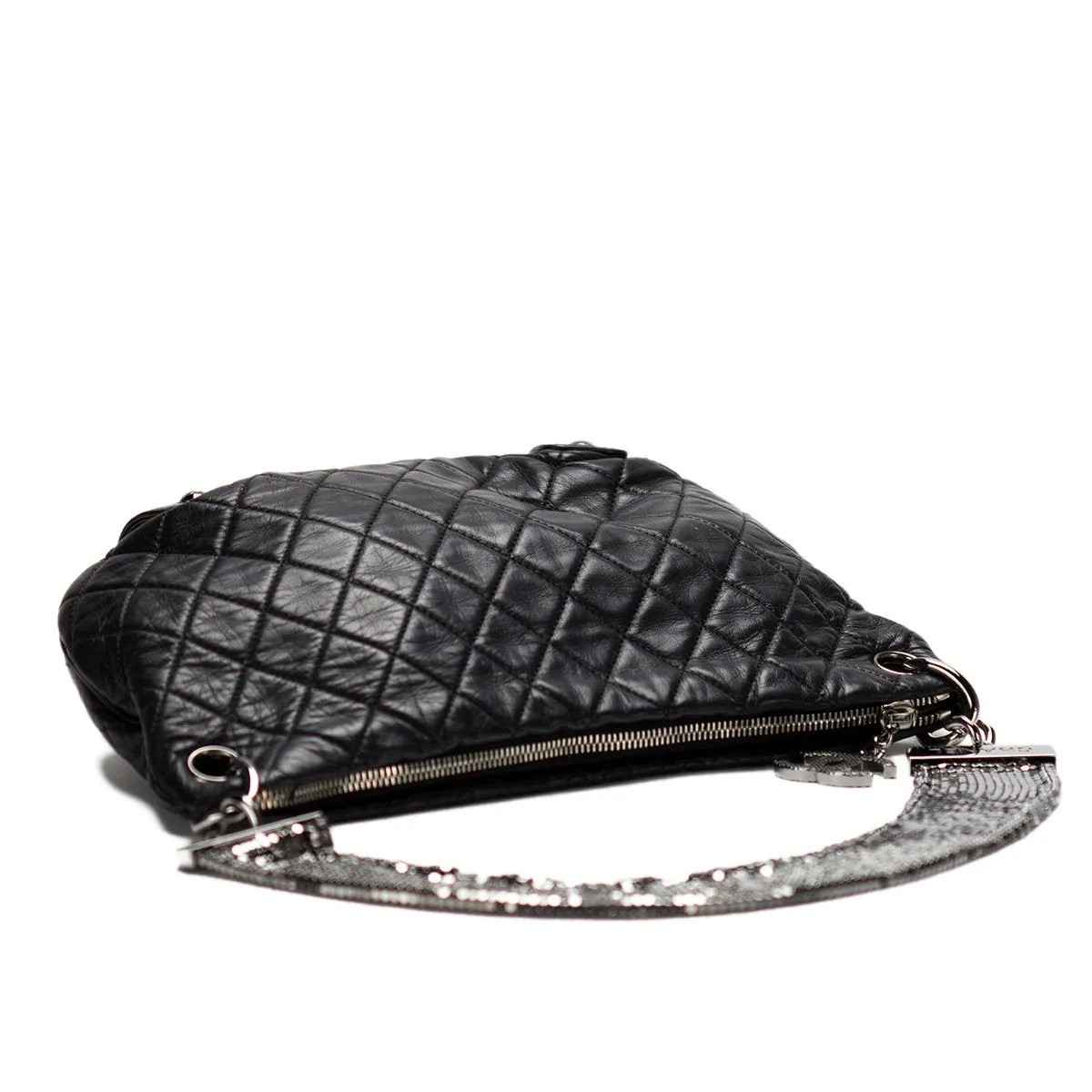 Chanel Mesh Chain Chainmail Mini Lambskin Quilted Tote