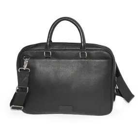 Chic Adjustable Leather Crossbody Messenger Bag for Professionals