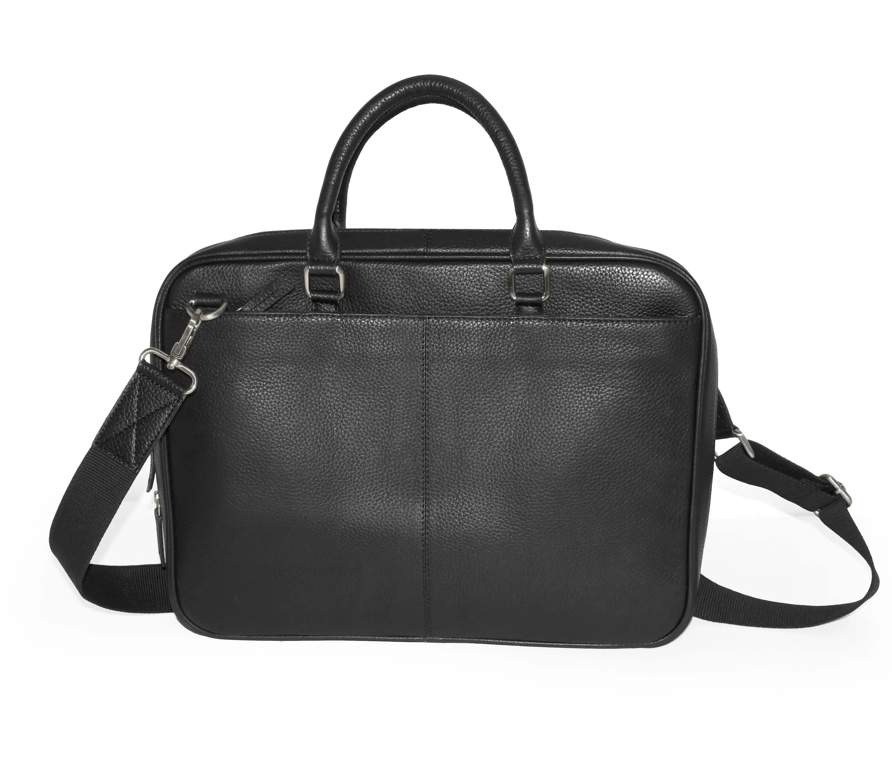 Chic Adjustable Leather Crossbody Messenger Bag for Professionals