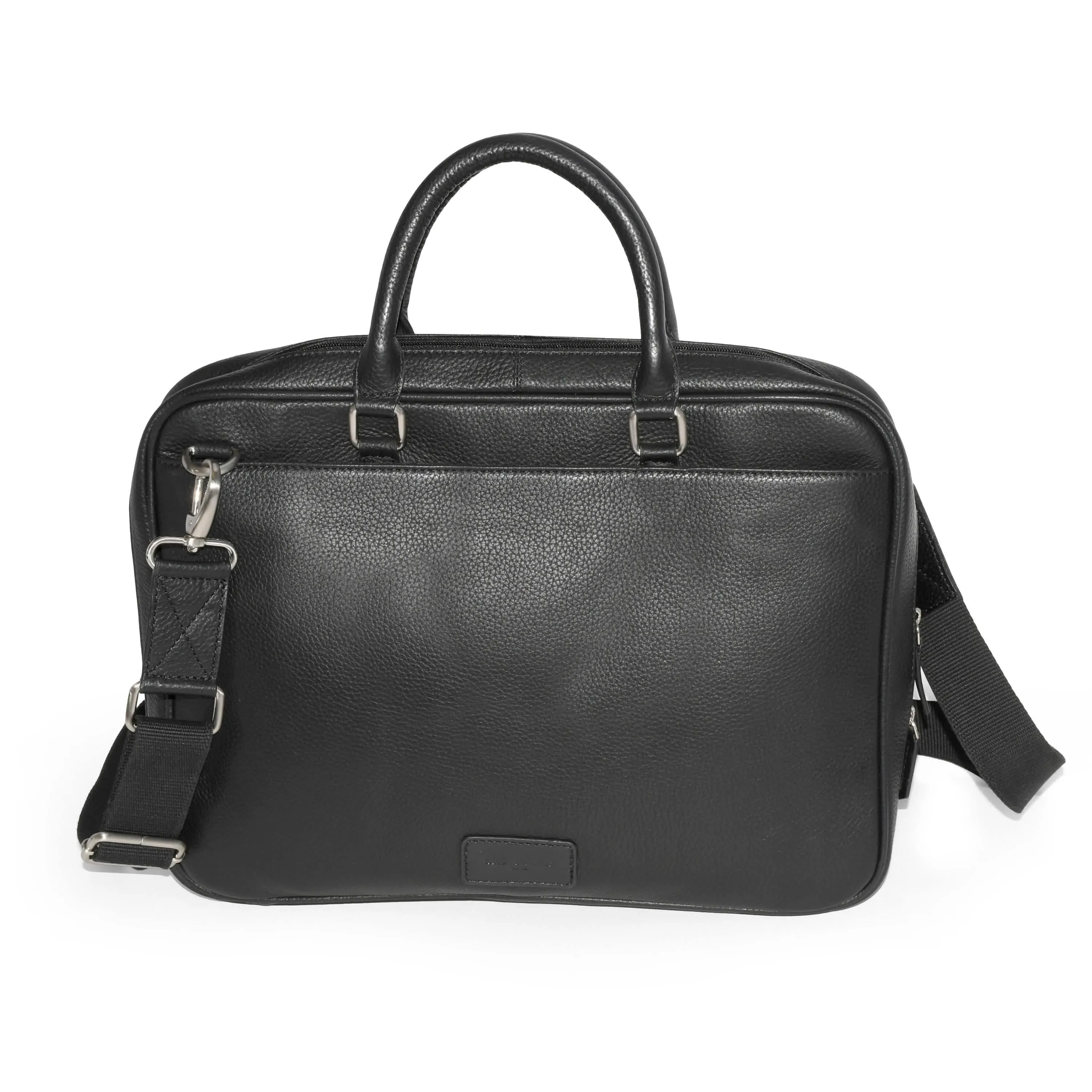 Chic Adjustable Leather Crossbody Messenger Bag for Professionals