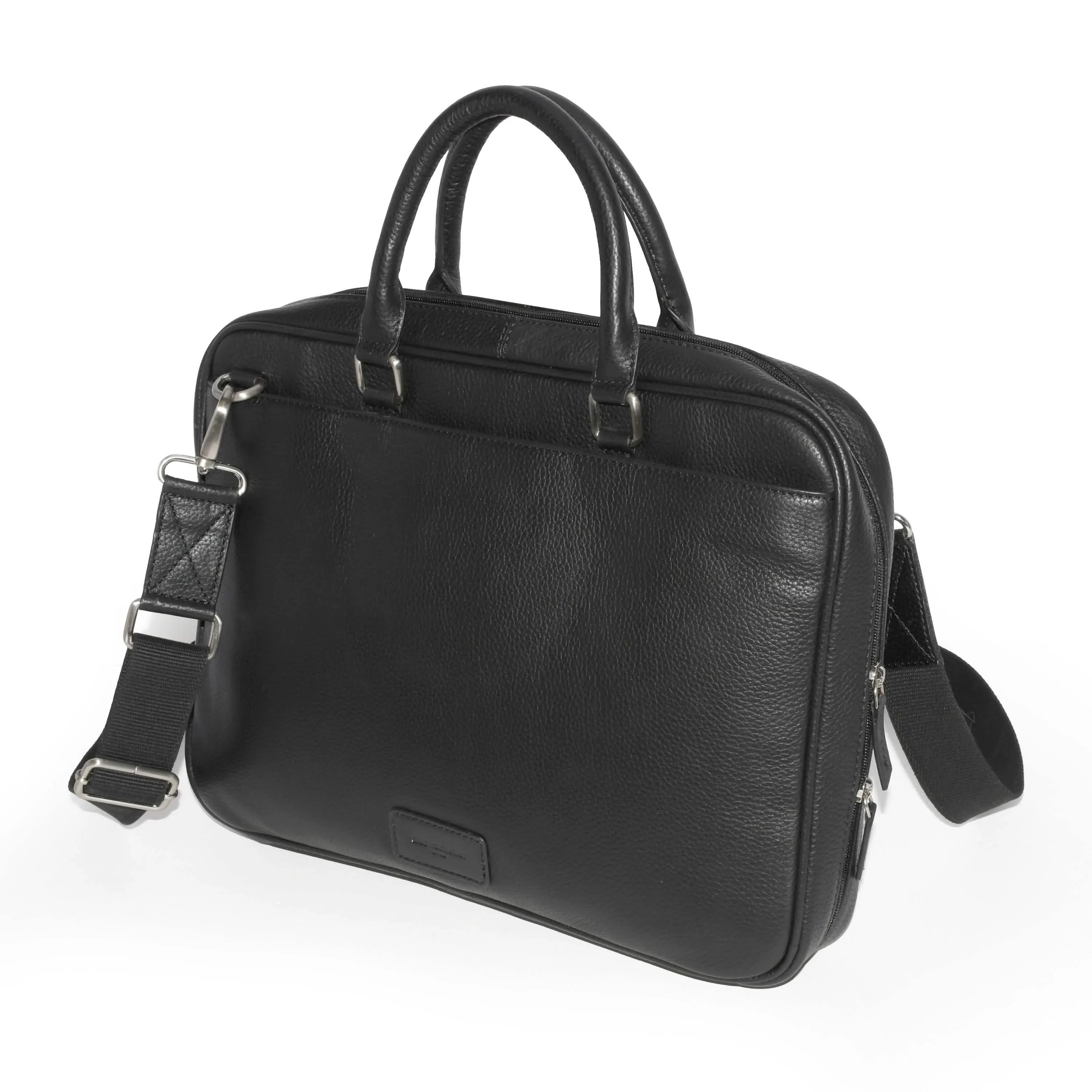 Chic Adjustable Leather Crossbody Messenger Bag for Professionals