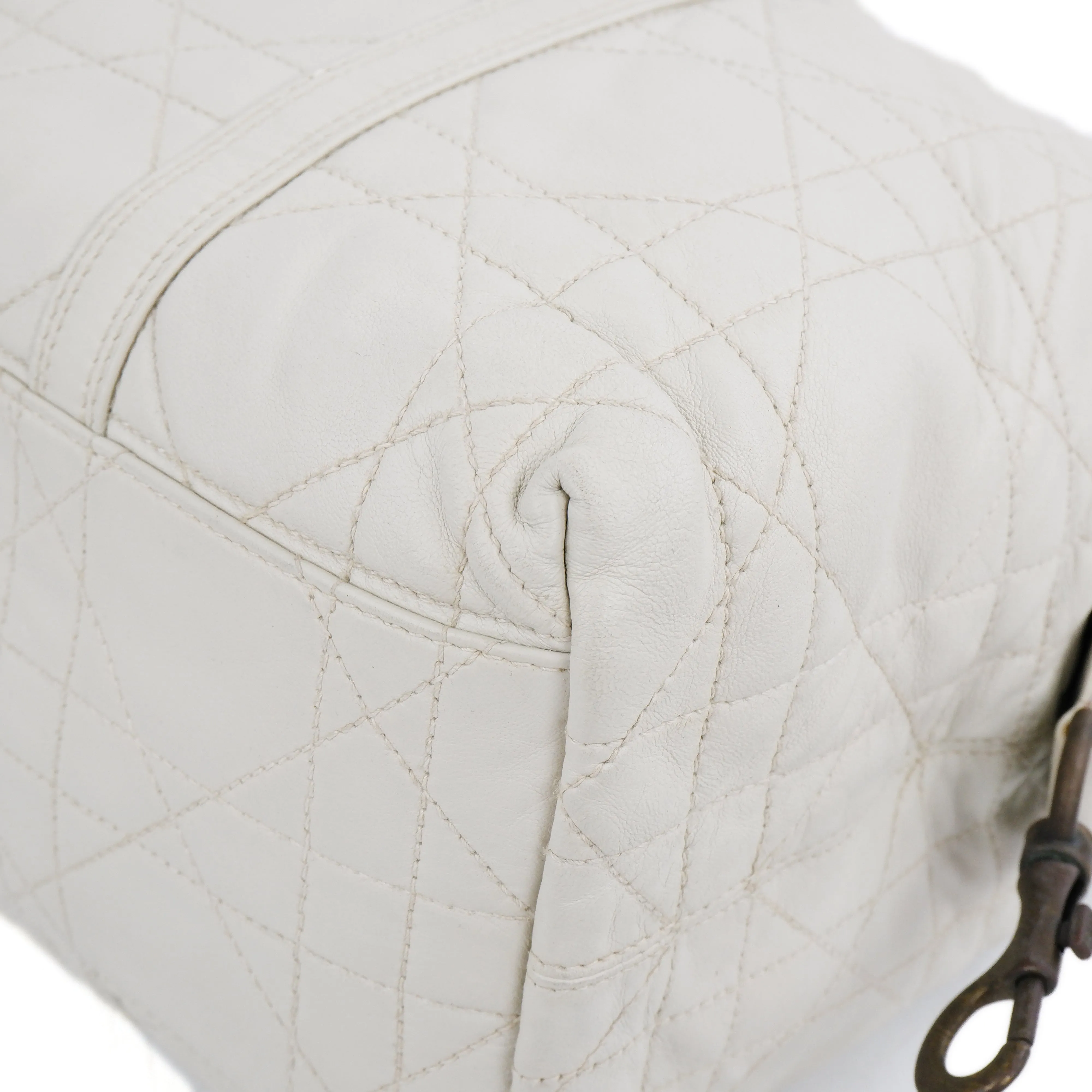 Christian Dior Handbag Cannage White