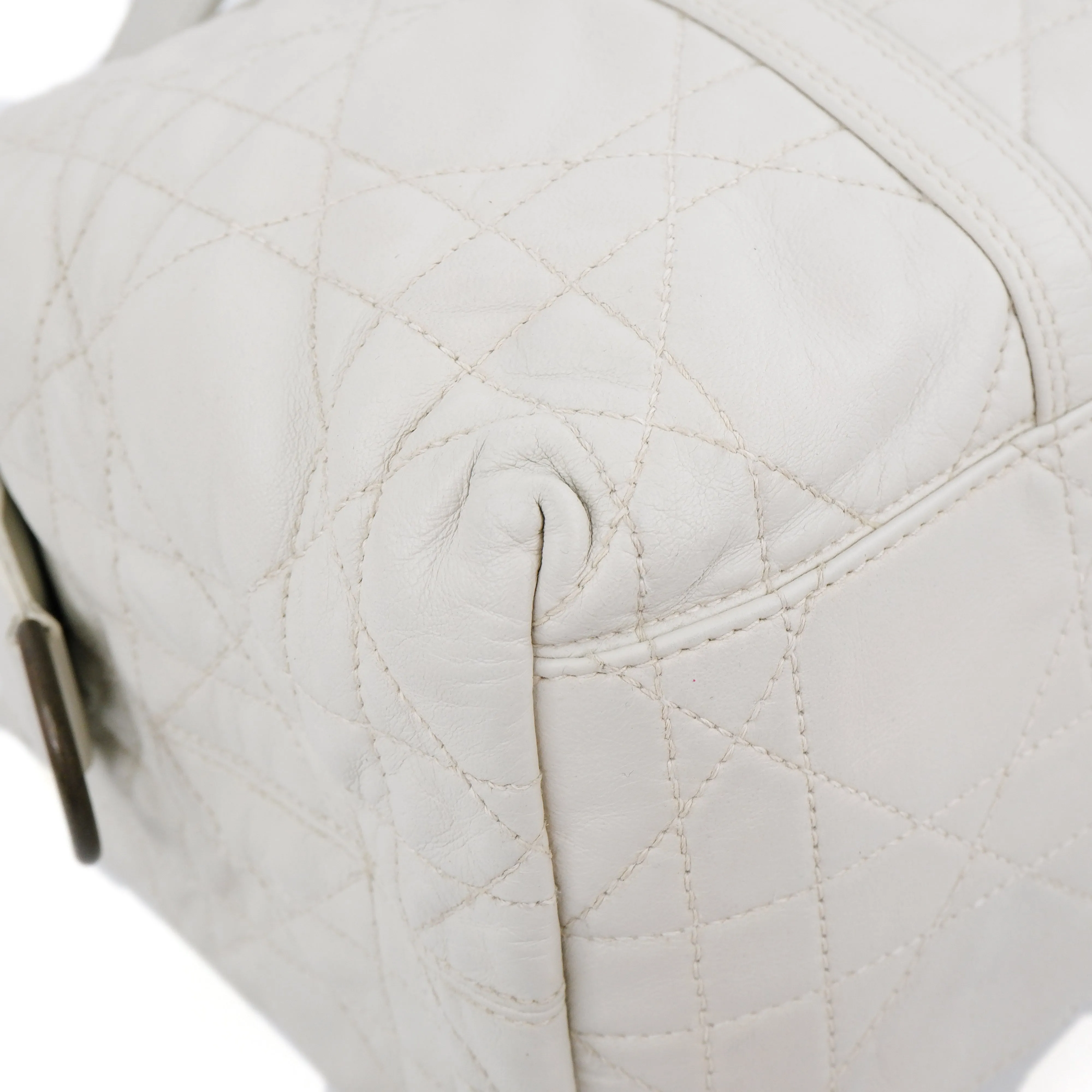 Christian Dior Handbag Cannage White