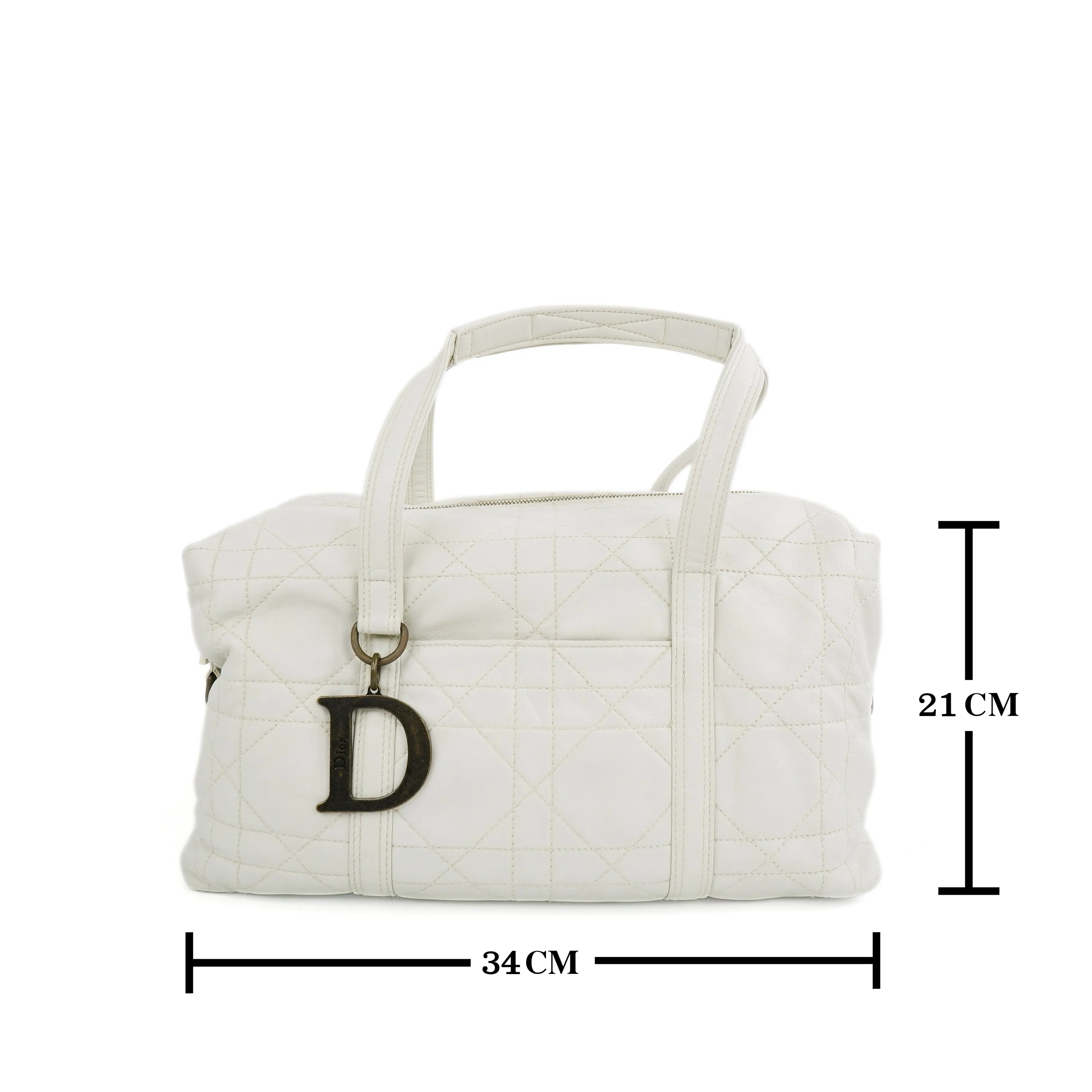 Christian Dior Handbag Cannage White