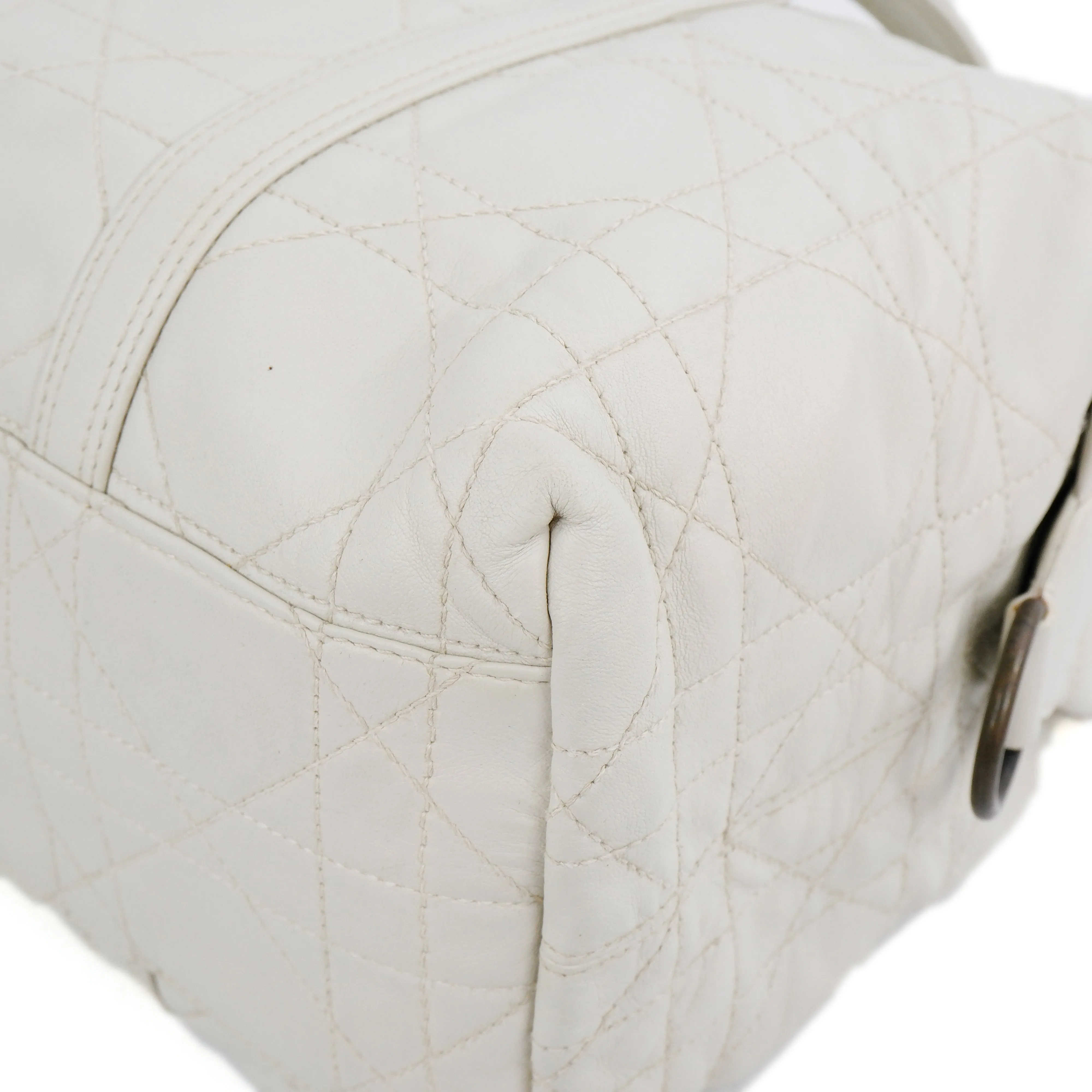 Christian Dior Handbag Cannage White