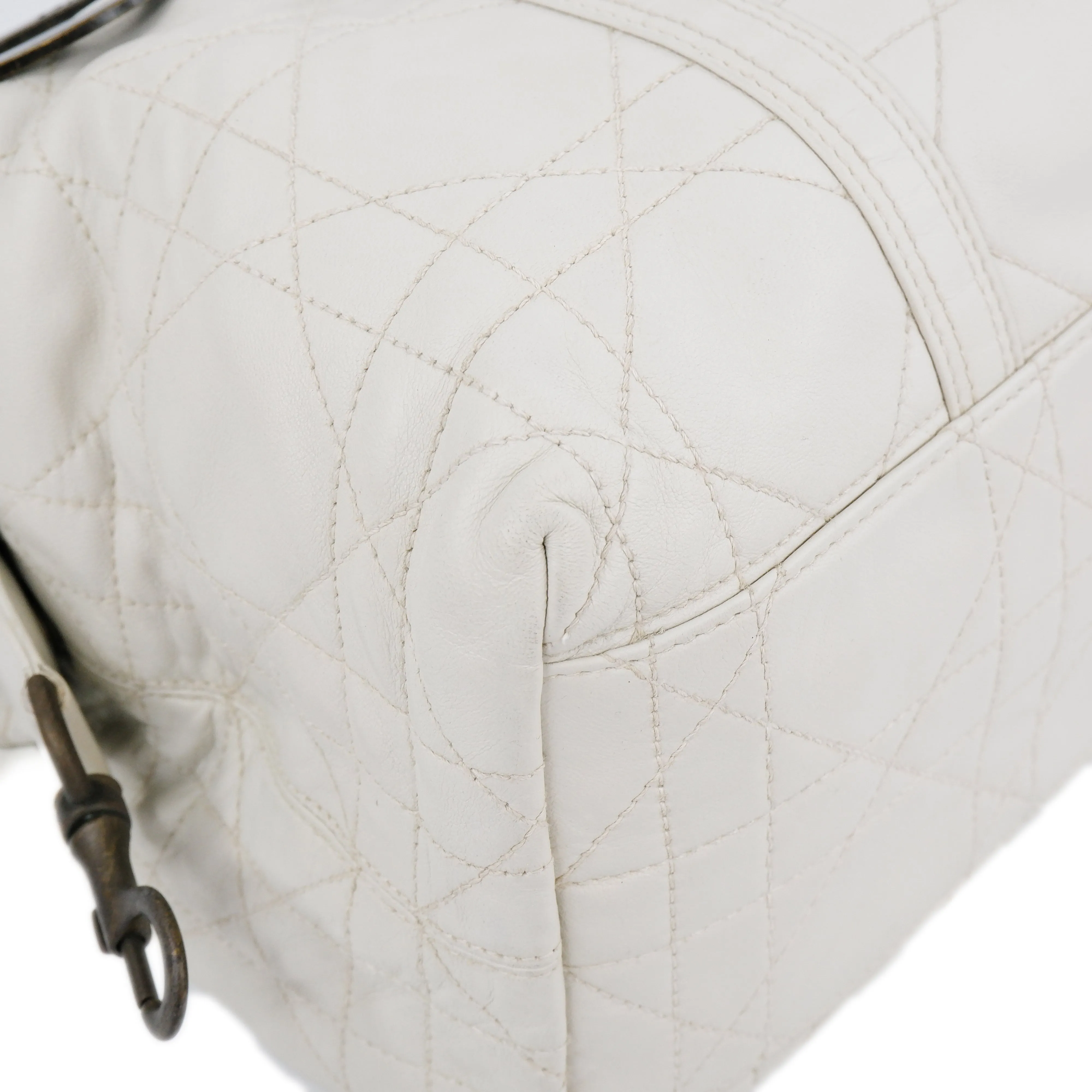 Christian Dior Handbag Cannage White