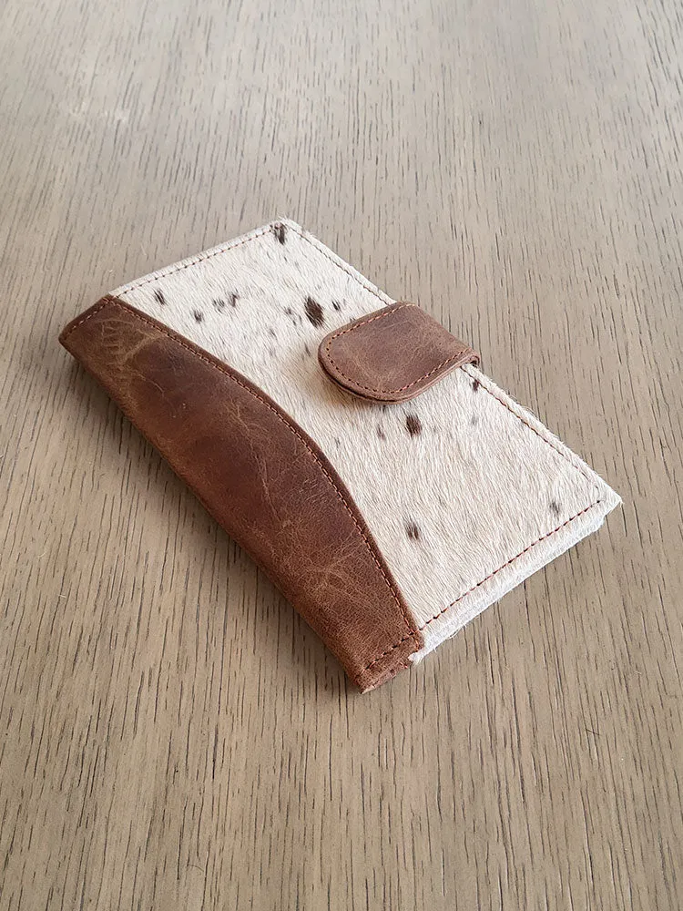Cowhide and Leather Wallet
