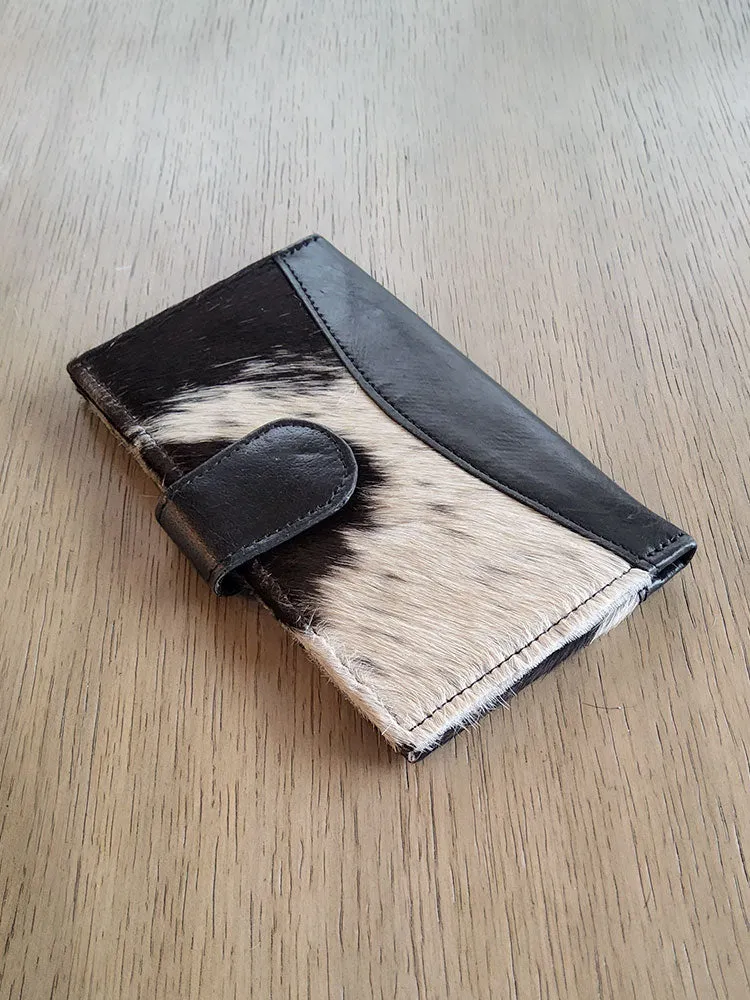 Cowhide and Leather Wallet
