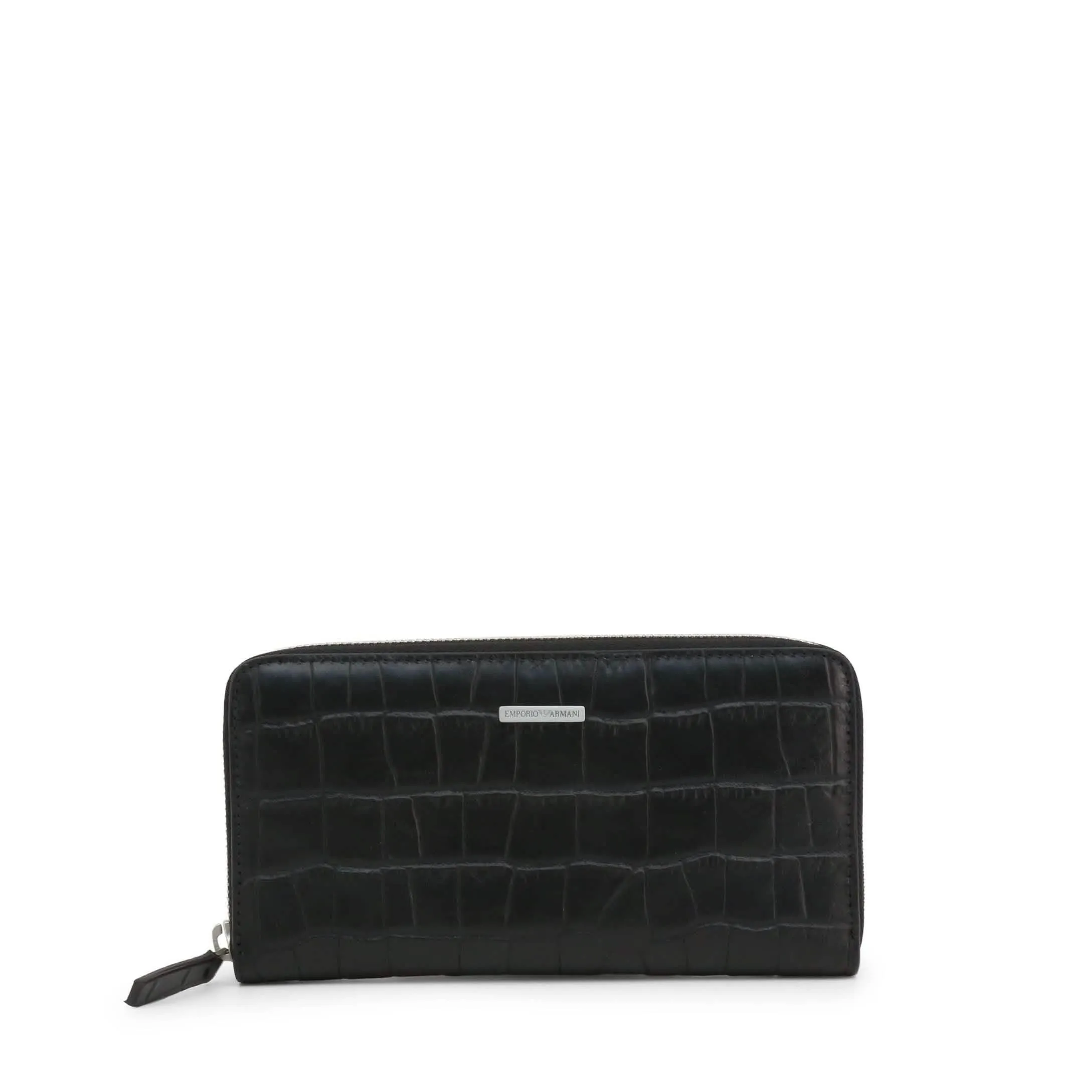 Emporio Armani Men's Black Leather Zip Wallet YEME49-YDE7E-80001