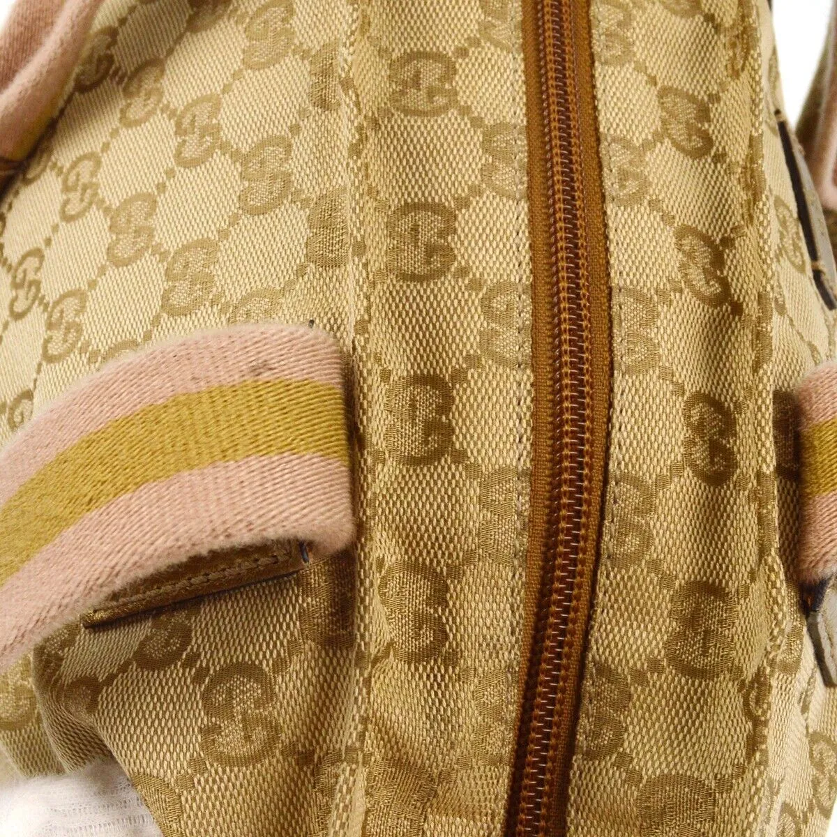 Gucci Beige Gold Gg Tote Handbag
