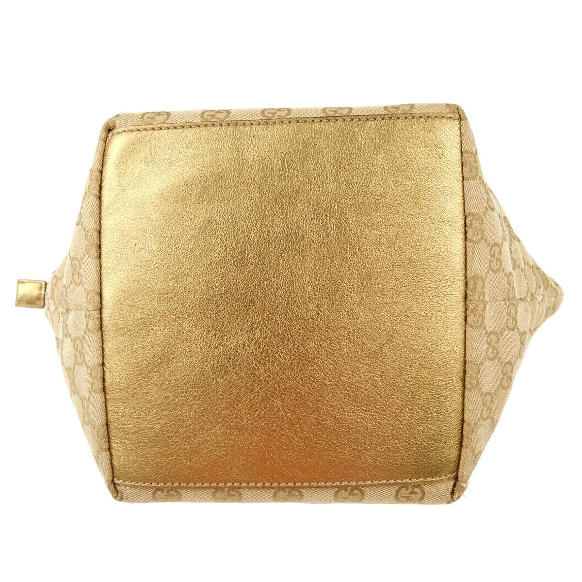 Gucci Beige Gold Gg Tote Handbag