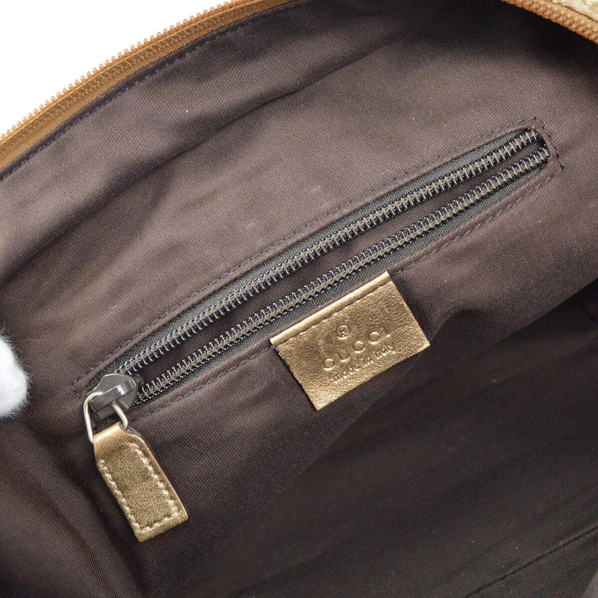 Gucci Beige Gold Gg Tote Handbag