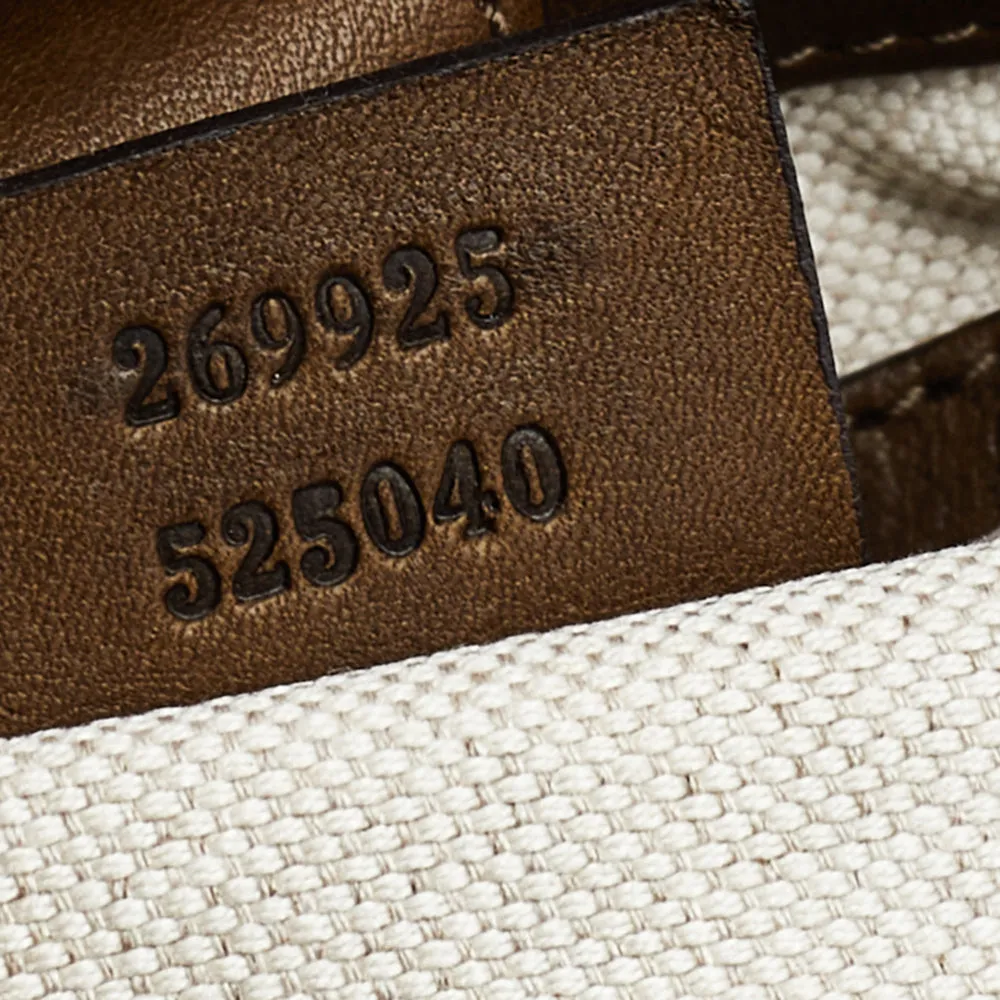 Gucci Brown Leather Crest Smilla Satchel