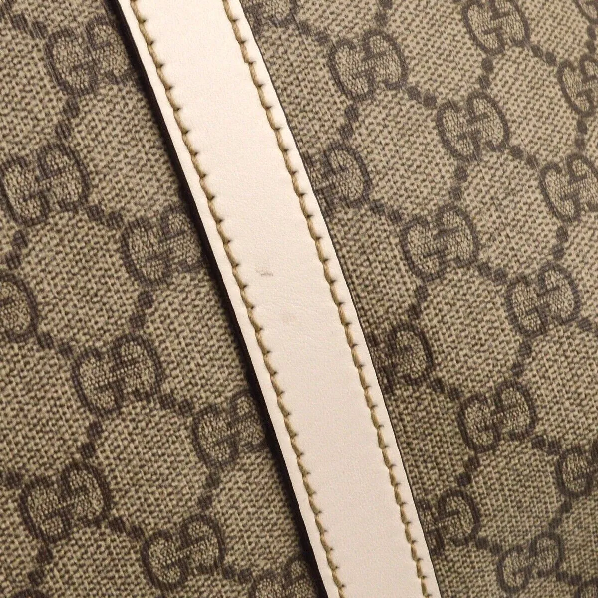 Gucci Gray White Gg Tote Handbag