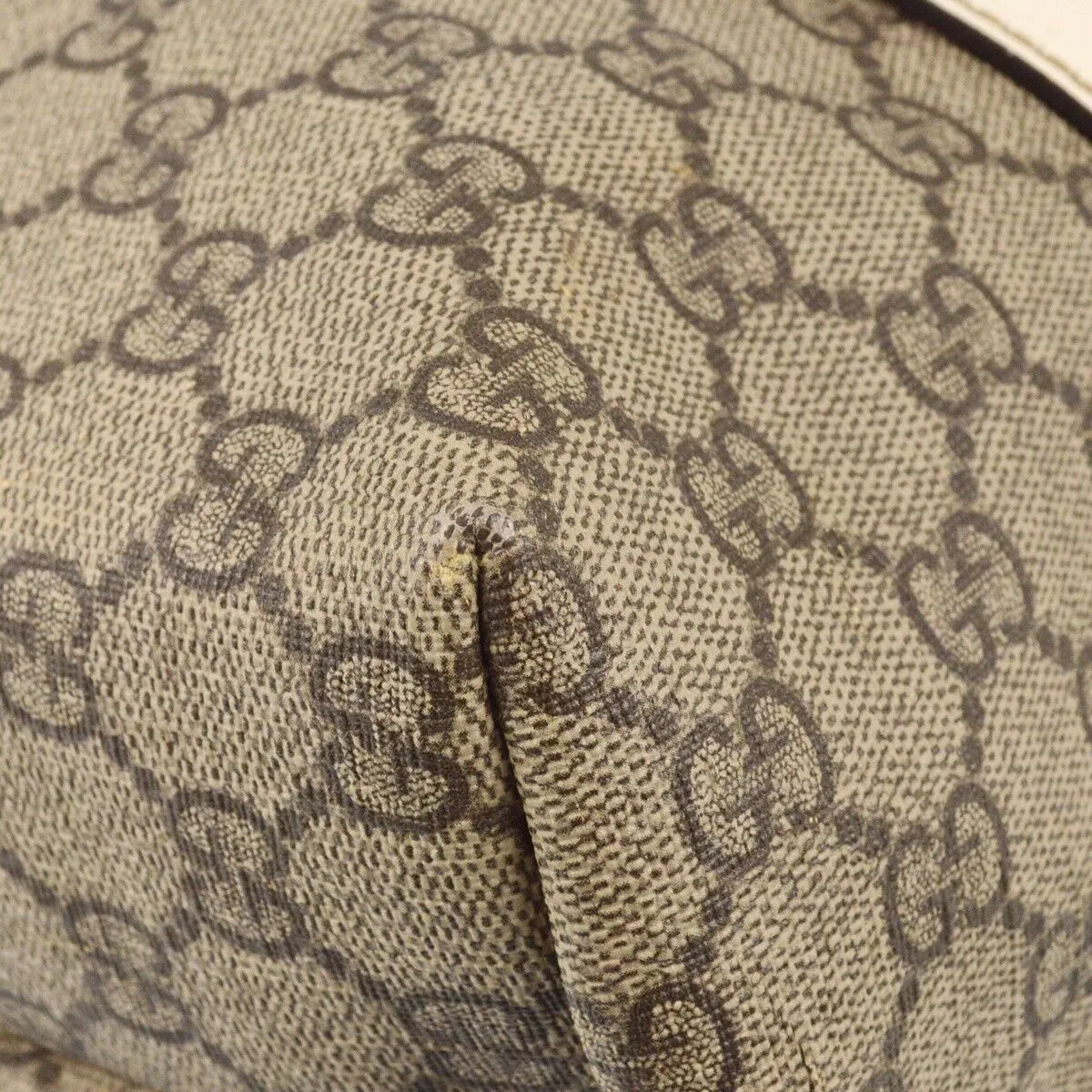 Gucci Gray White Gg Tote Handbag