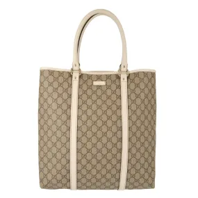 Gucci Gray White Gg Tote Handbag