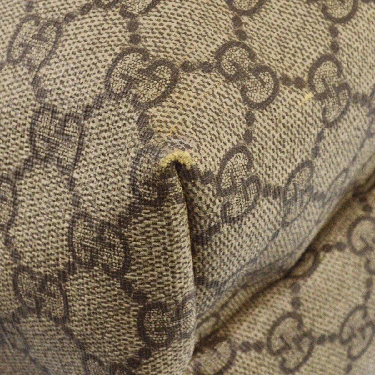 Gucci Gray White Gg Tote Handbag