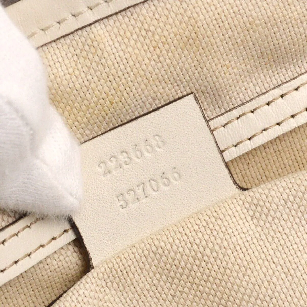 Gucci Gray White Gg Tote Handbag