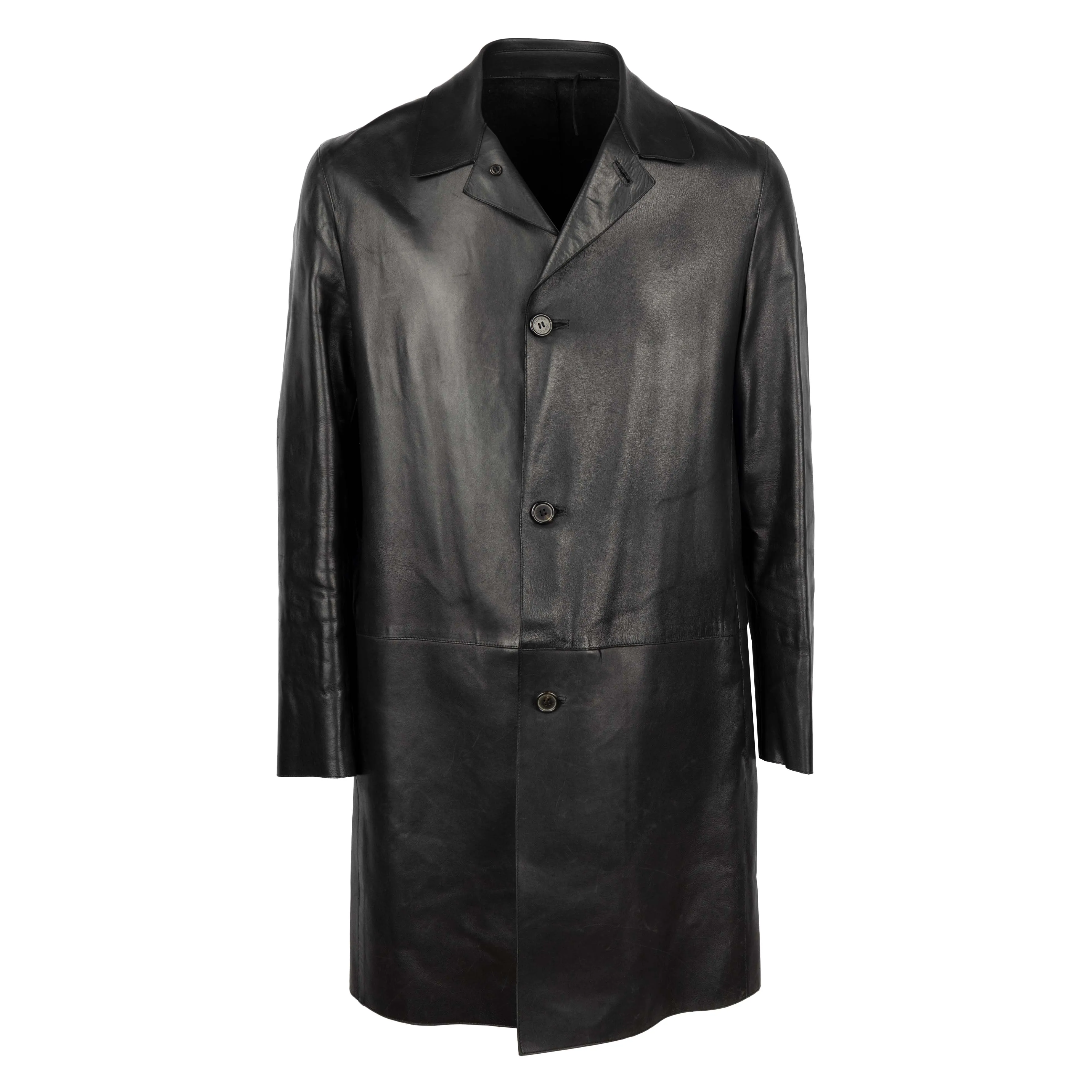Gucci Leather Trench Coat - '00s
