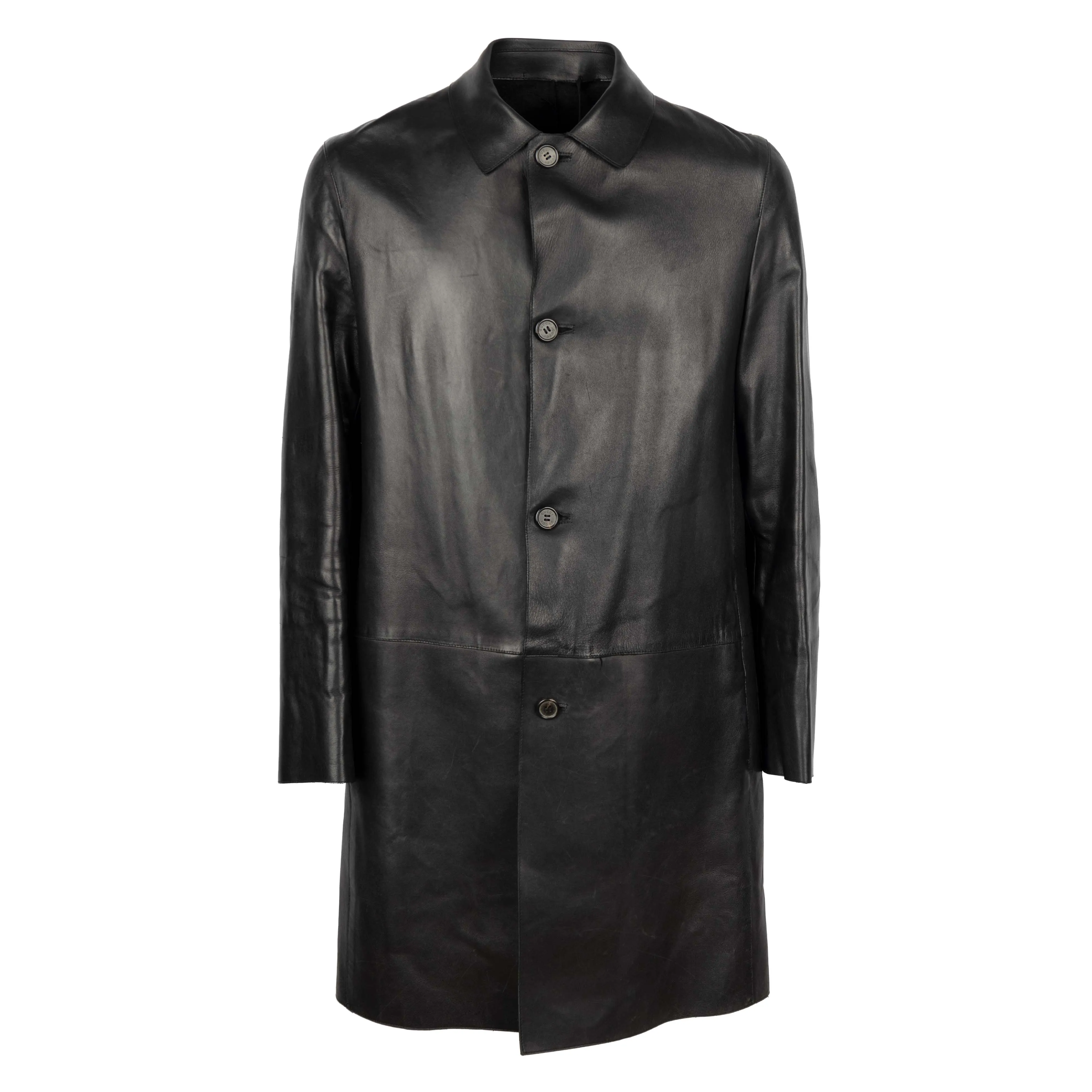 Gucci Leather Trench Coat - '00s