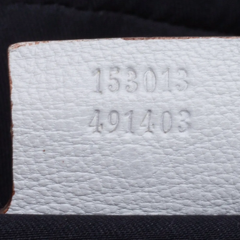 Gucci White Leather Capri Chain Satchel