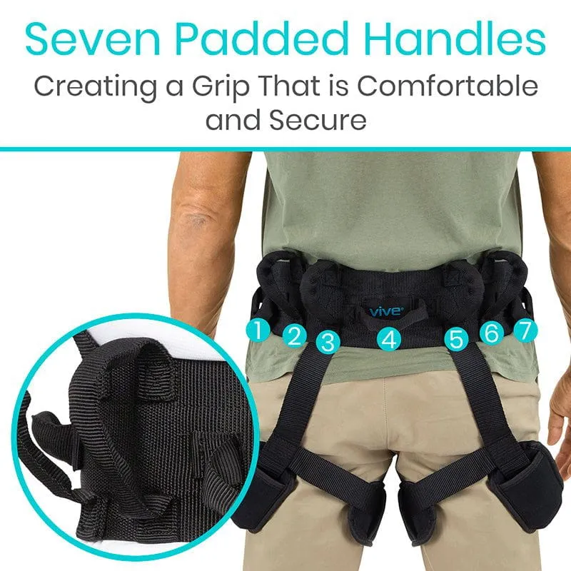 Heavy Duty Transfer Belt With Leg Straps