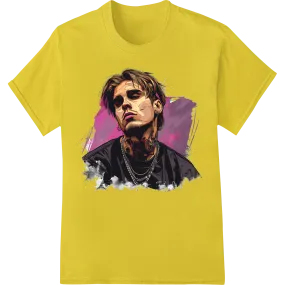 Inked Rebel: Edgy Tattoo Portrait DTF Print Heat Transfer