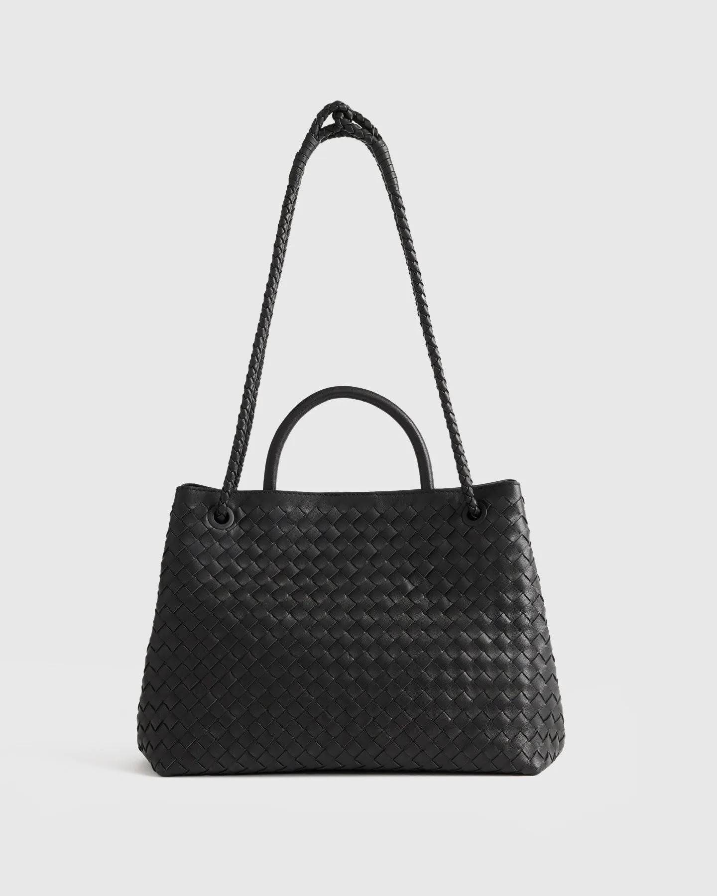 Italian Leather Handwoven Satchel