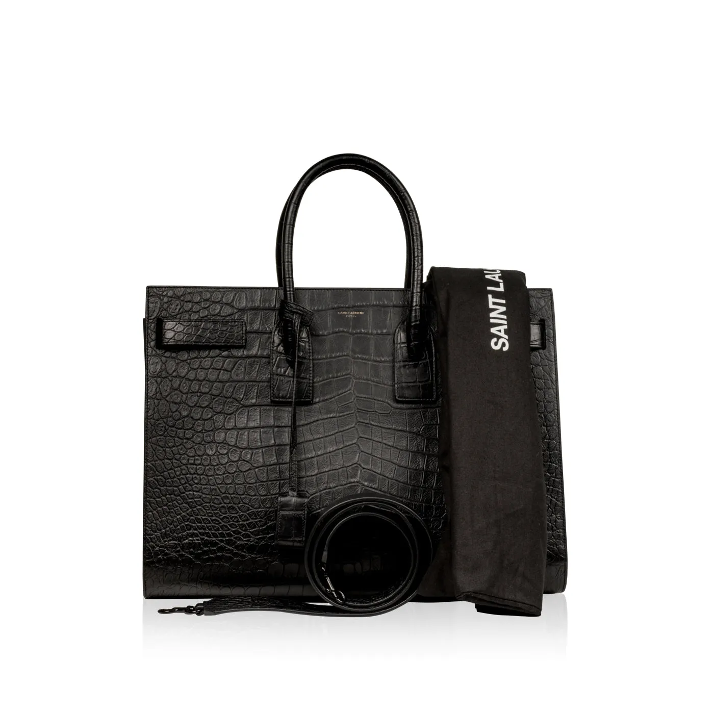 Large Sac De Jour - Croc Embossed