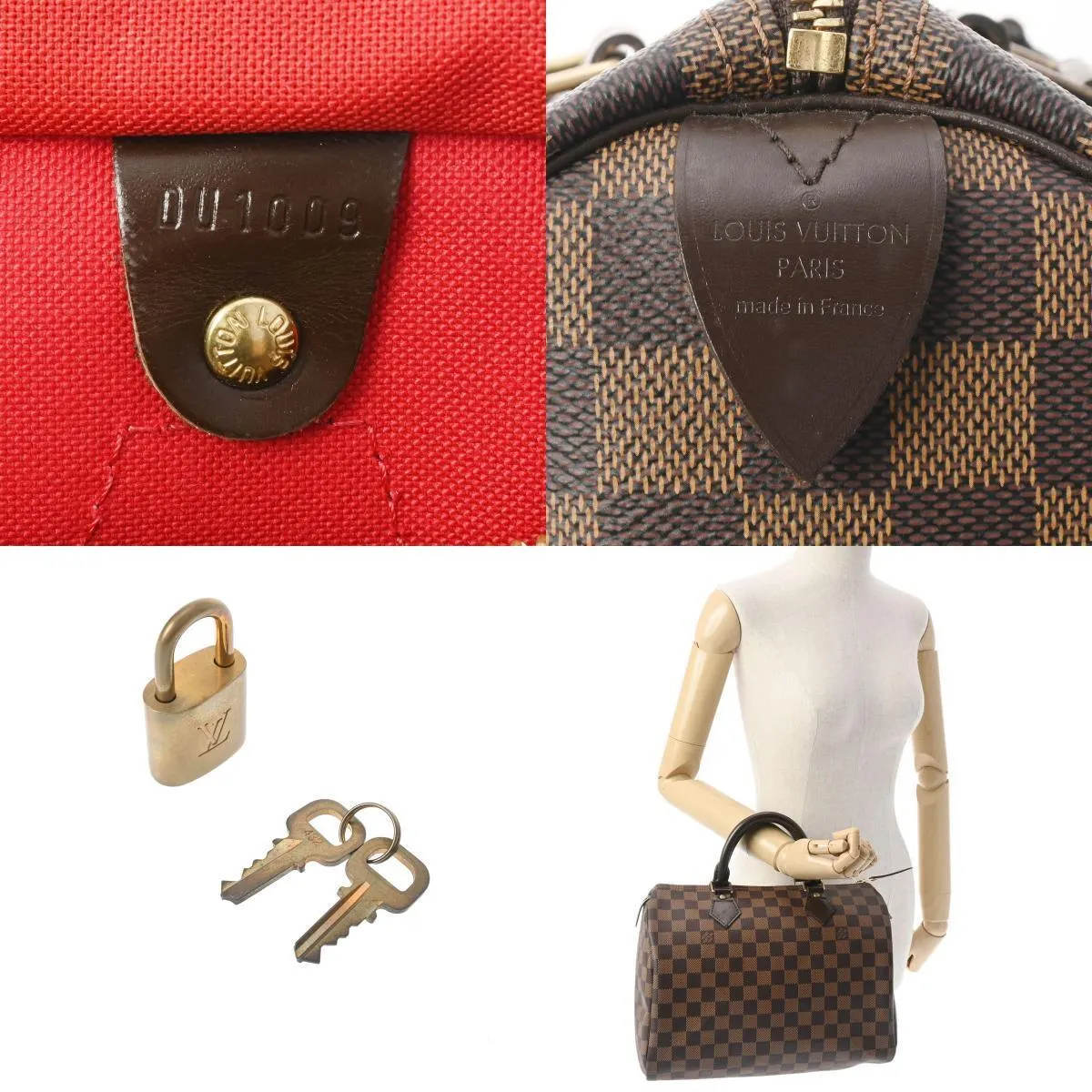 Louis Vuitton Damier Speedy 30 Brown