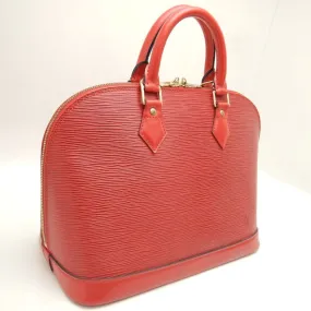 Louis Vuitton Epi Handbag Alma Castilian