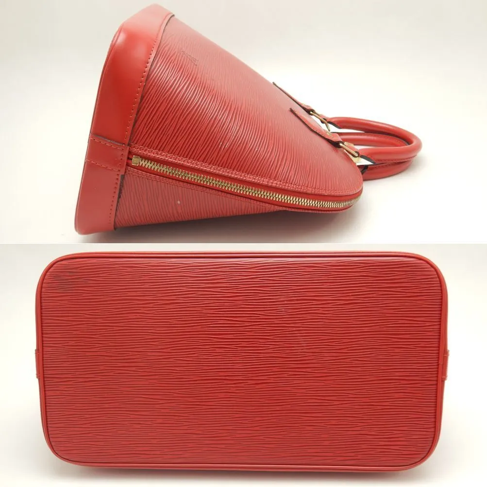 Louis Vuitton Epi Handbag Alma Castilian